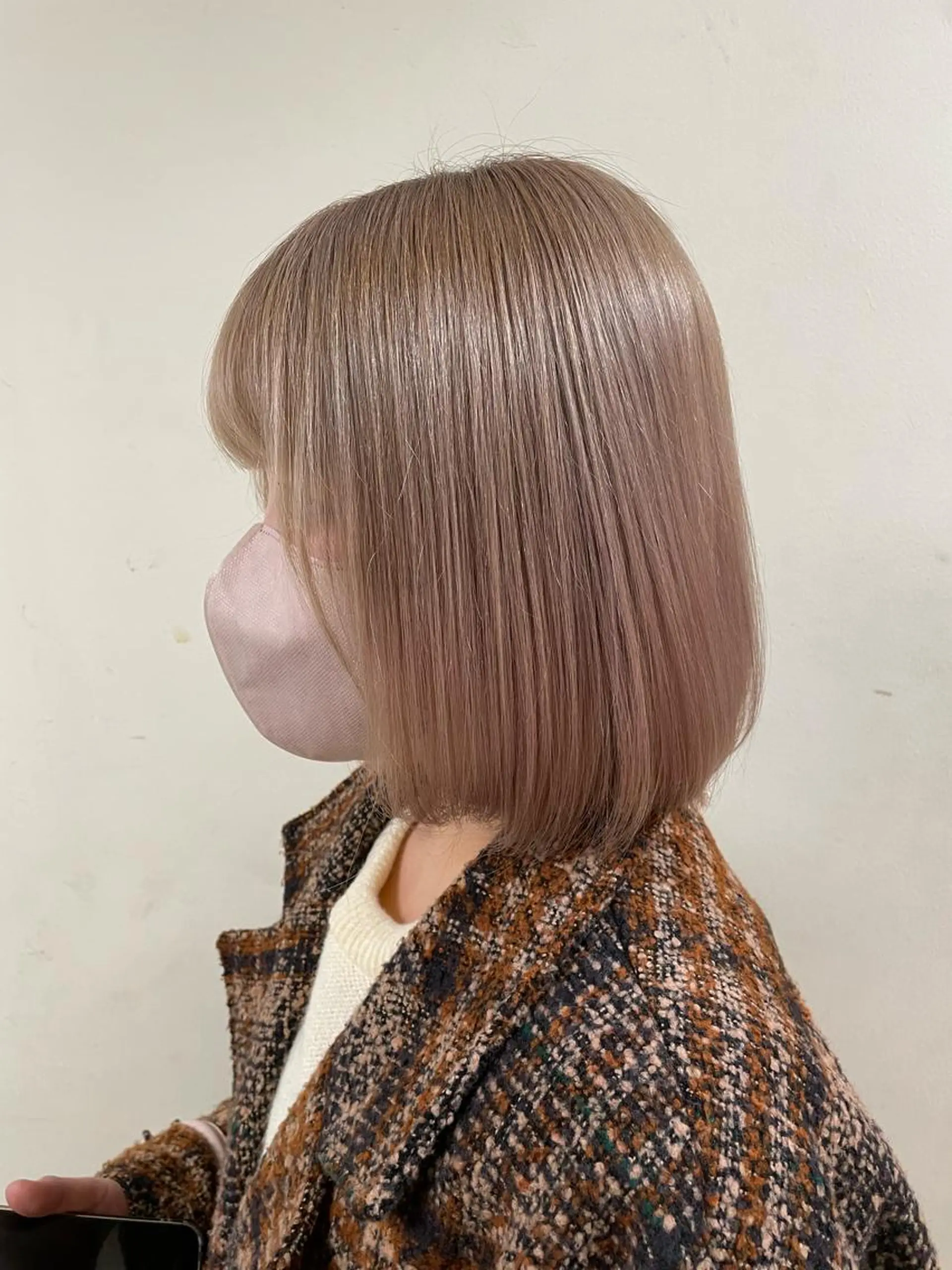 ミディアム カラー ヘアアレンジ mao透明感カラー 似合わせヘアメイクのヘアスタイル