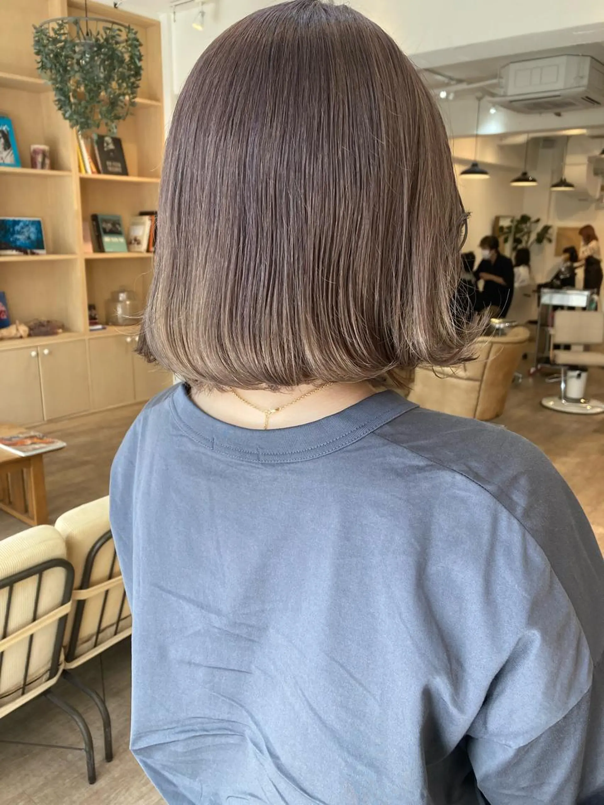 ミディアム カラー ヘアアレンジ ヘアカラー ポミエ恵比寿所属・🤎口コミ5.0 カラー好評🤎KENのヘアスタイル