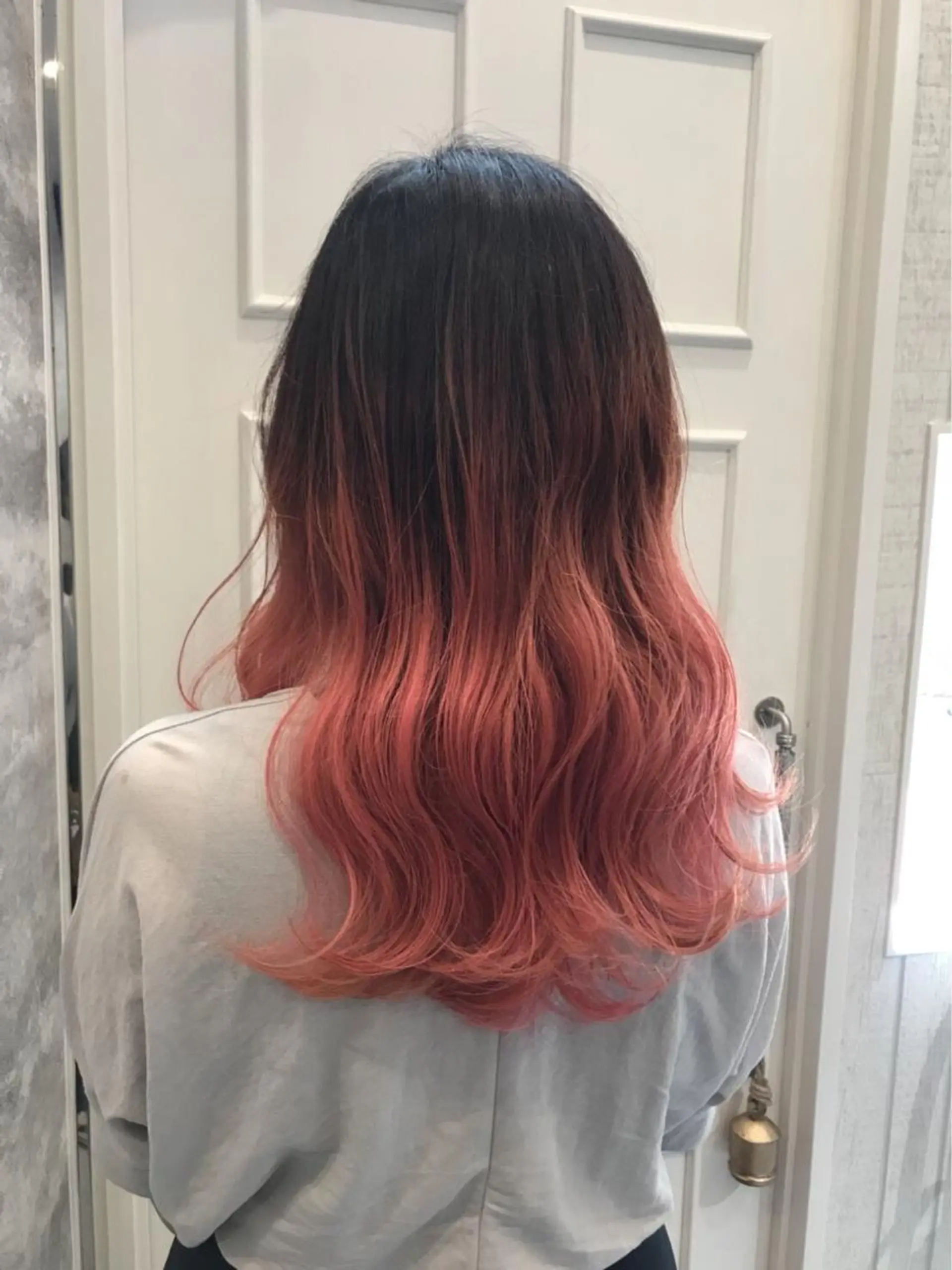 セミロング カラー グラデーションカラー ピンクカラー 💈Blanco💈 カラー&ケア🌈のヘアスタイル
