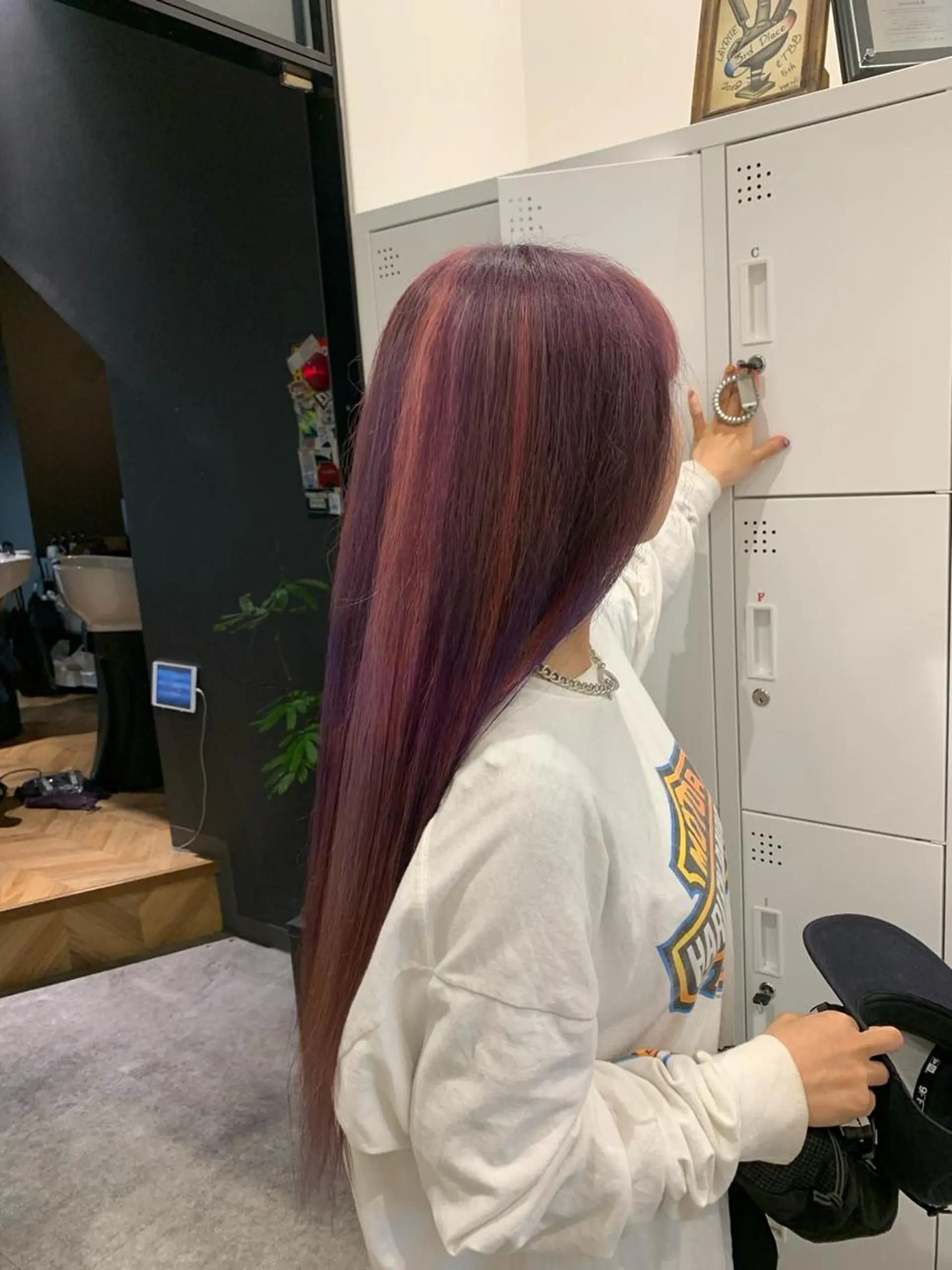 ロング カラー カット ヘアカラー トリートメント AMI🎀韓国ヘア keshiki大名のヘアスタイル