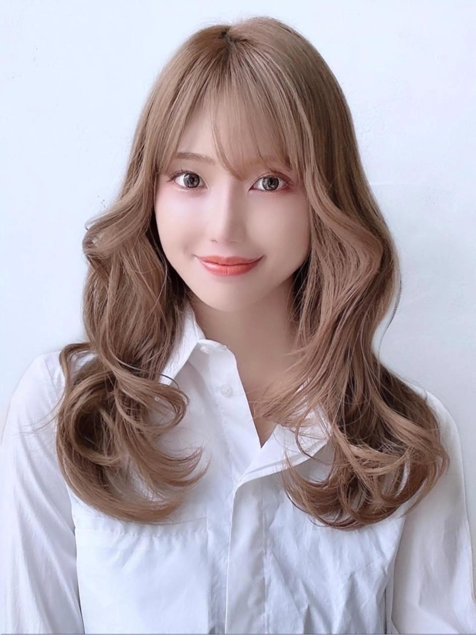 セミロング カラー パーマ ヘアアレンジ くびれヘア 顔まわりレイヤー 髪質改善 韓国風ヘア レイヤーカット カット ヘアカラー トリートメント CHIHIRO🤍 色っぽ韓国ヘアのヘアスタイル