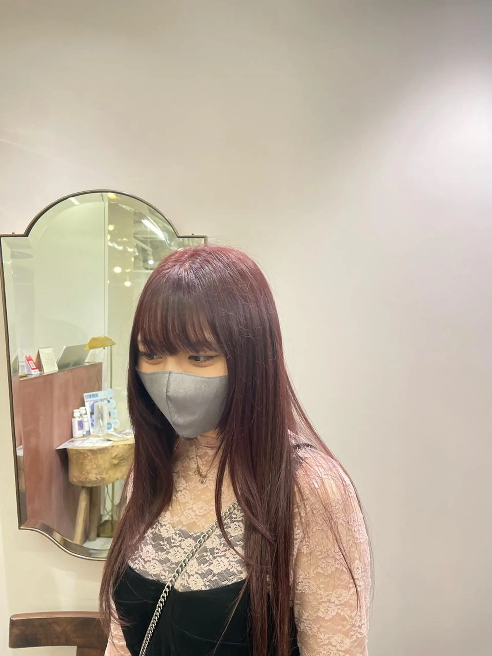 ロング カラー ラベンダーカラー ラベンダーピンク ピンクカラー CYAN by artefice所属・安達 萌花のヘアスタイル