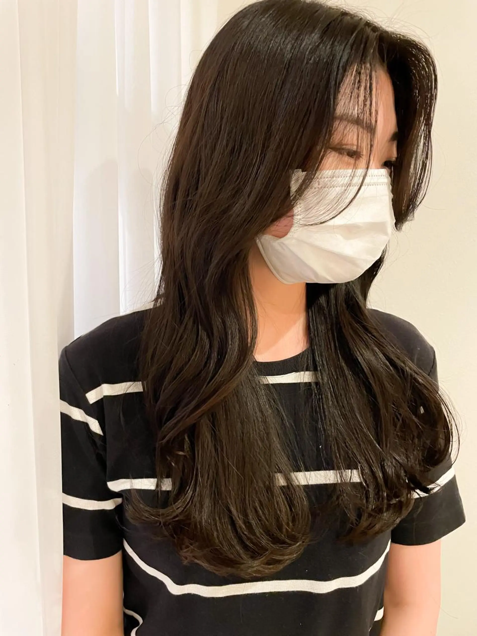ロング カット 藤井 みなみのヘアスタイル