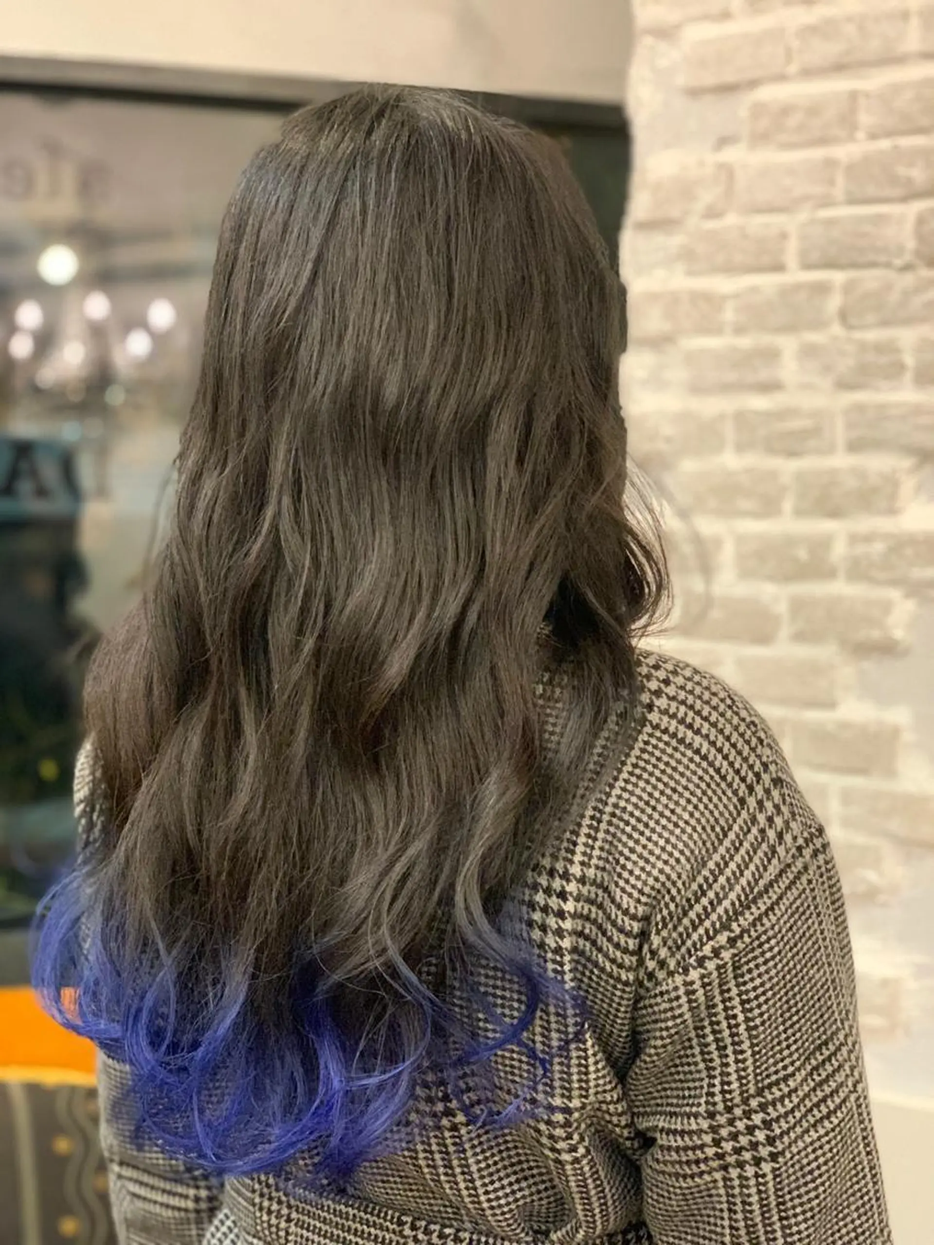 ロング カラー ブルーカラー Dahlia所属・Dahlia 鈴木のヘアスタイル