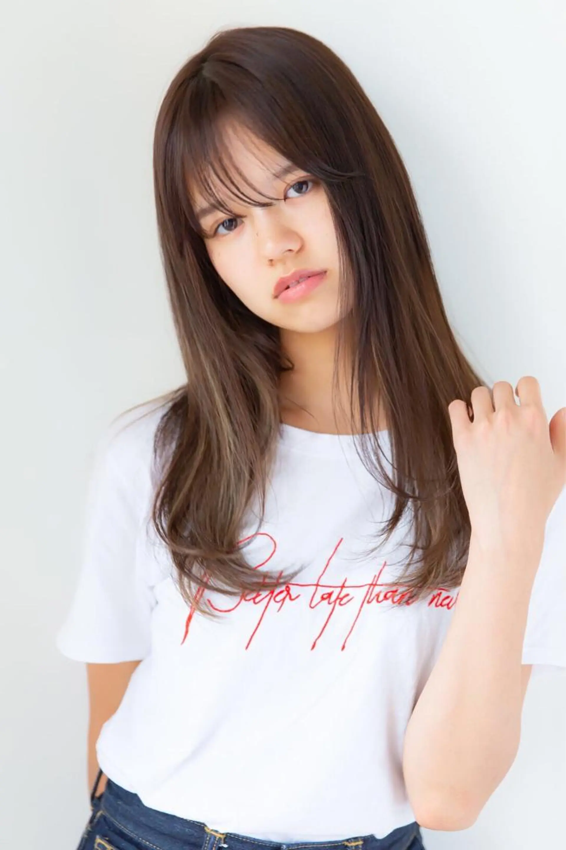 ロング カラー ロングレイヤー レイヤーカット ロング 💁‍♂️メンズカッ トパーマ💈大田涼華のヘアスタイル