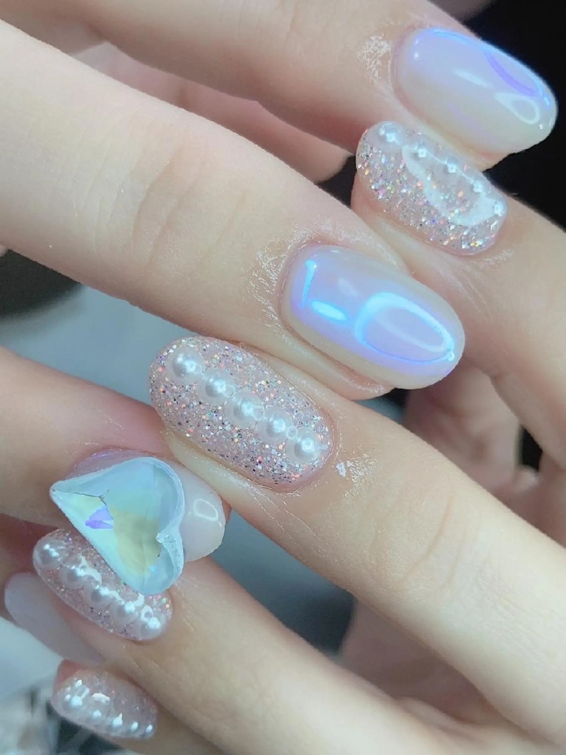 ネイル 氷ネイル・うるうるネイル   MAKInailのネイルデザイン
