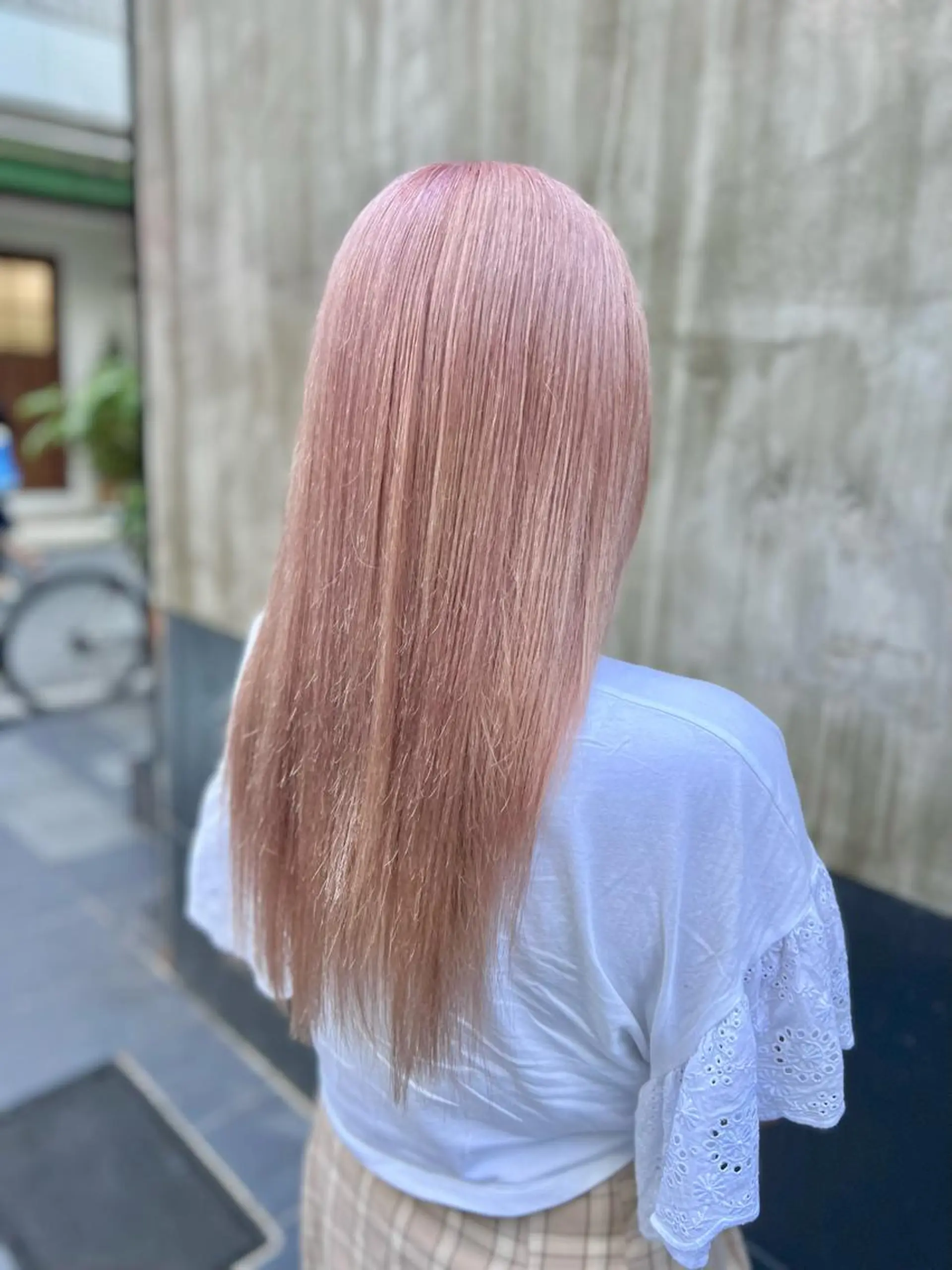 ロング カラー ピンクカラー 🍇おぐら めぐみ🍇のヘアスタイル