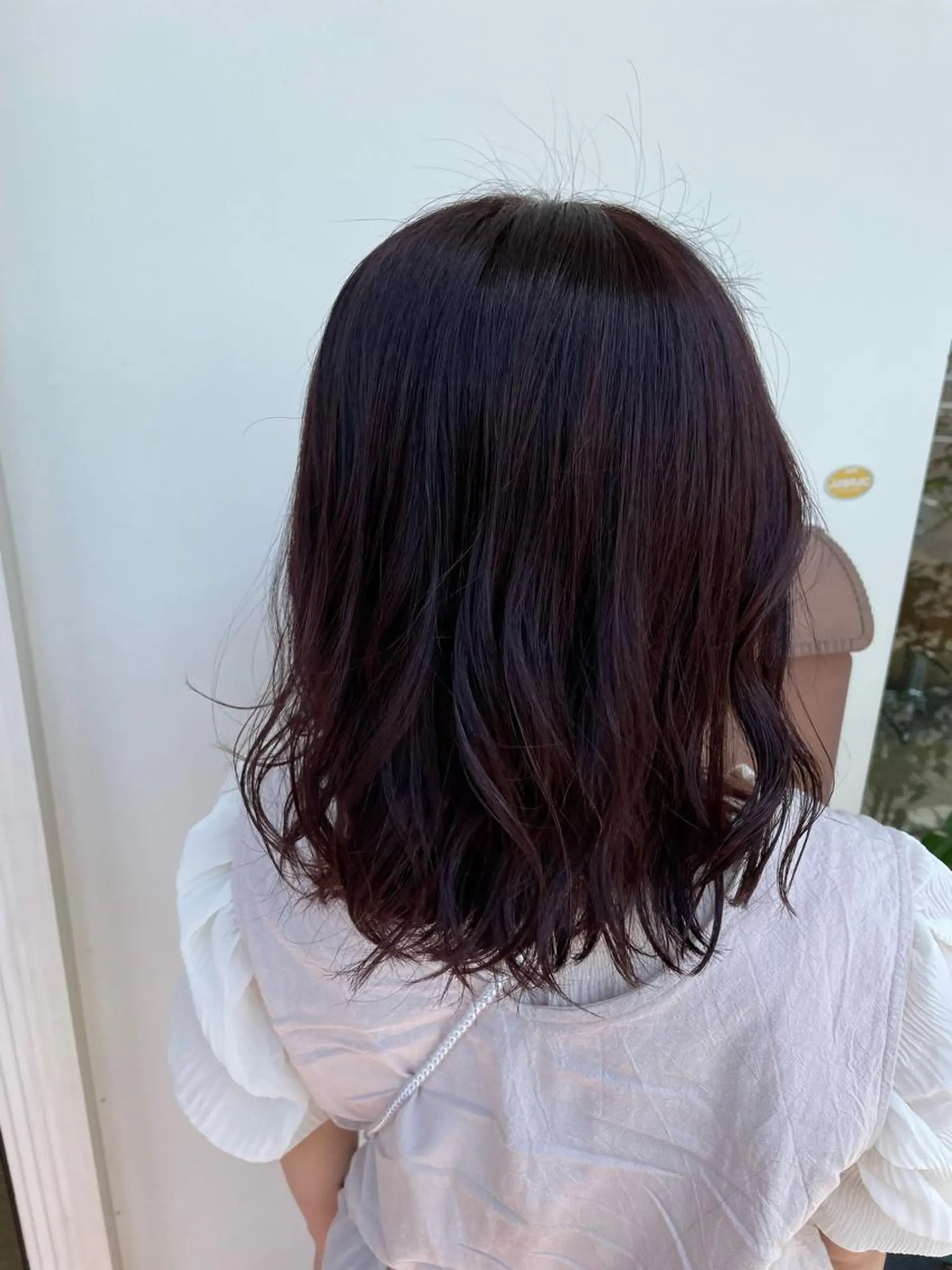 ミディアム カラー ヘアカラー 新地 咲綾のヘアスタイル