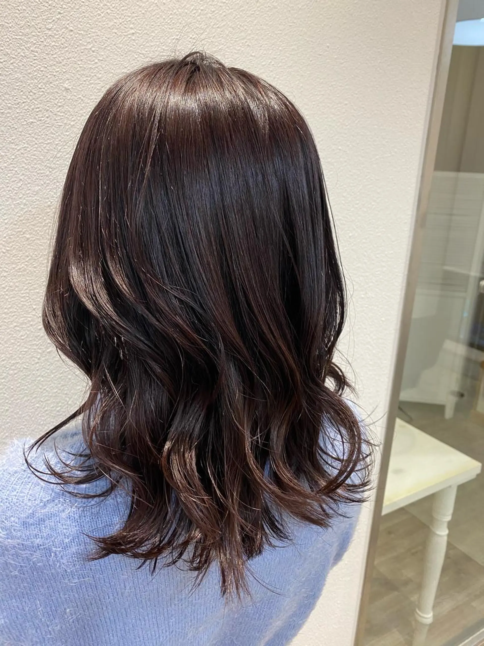 ミディアム パープルカラー カット ヘアカラー トリートメント 🌟ショート/シ ョートボブ/岡田🌟のヘアスタイル