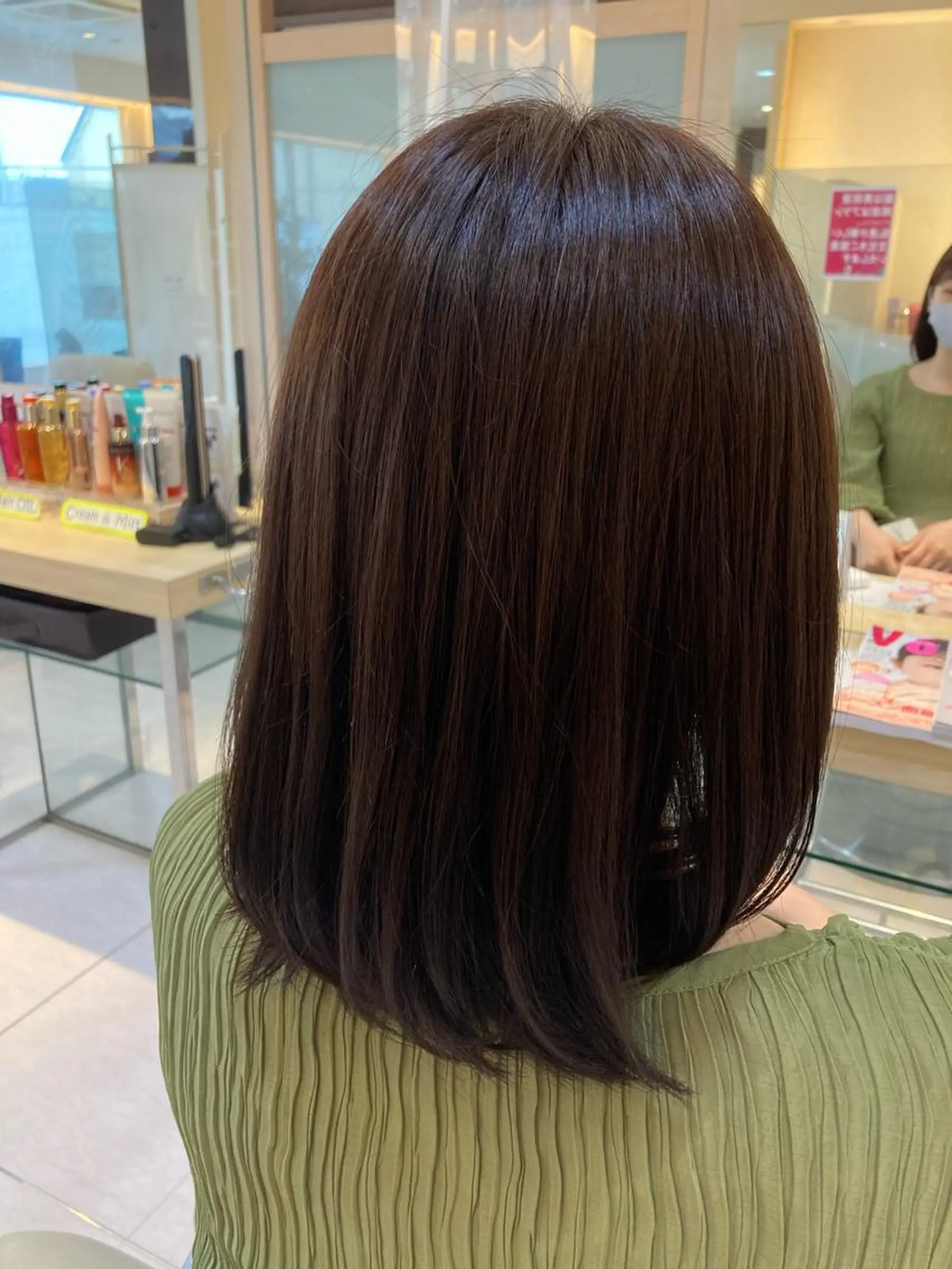 セミロング カラー バイオレットカラー 後藤 瑞季のヘアスタイル