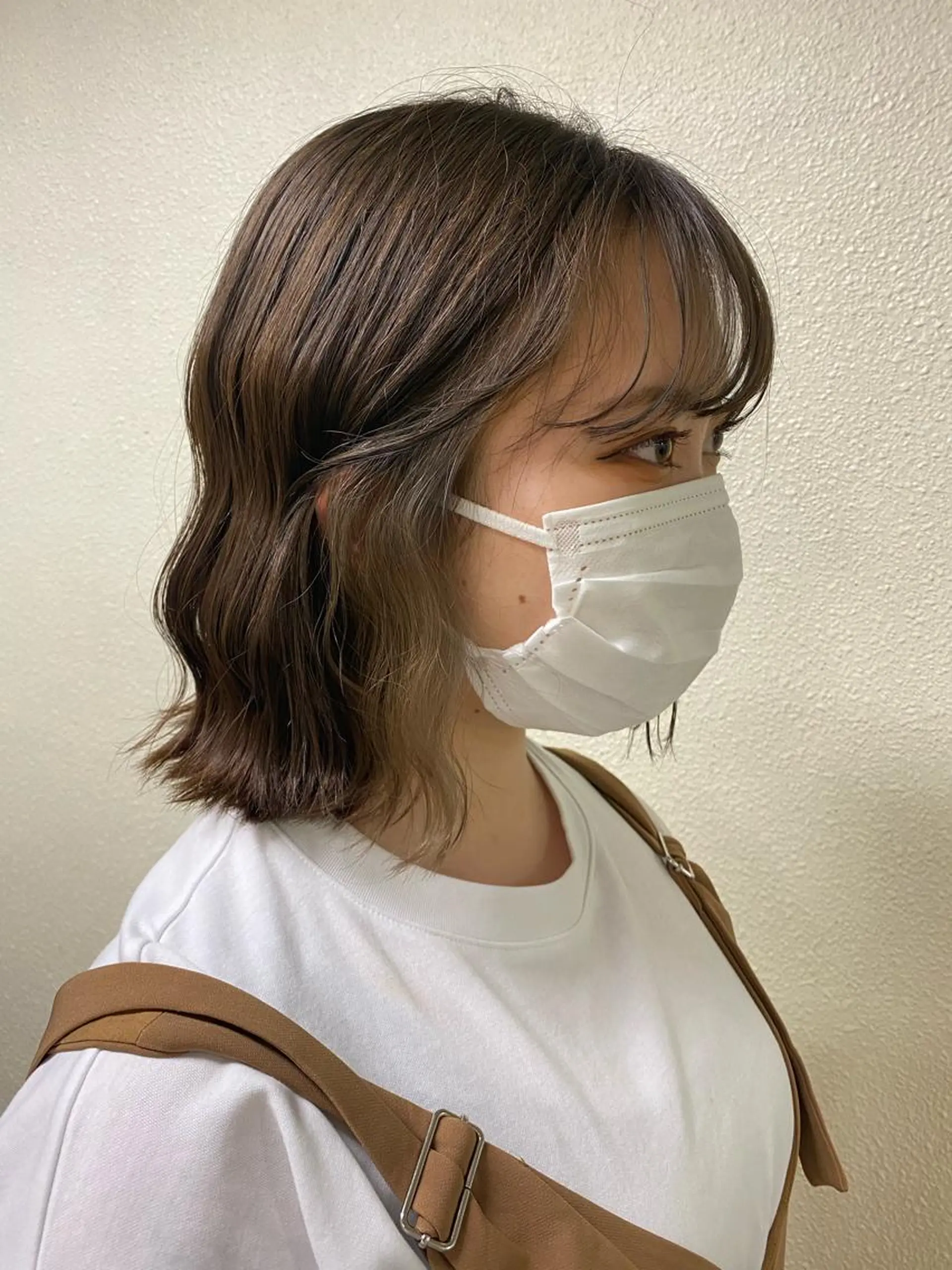 ミディアム カラー カット ヘアカラー トリートメント ikeda shioriのヘアスタイル