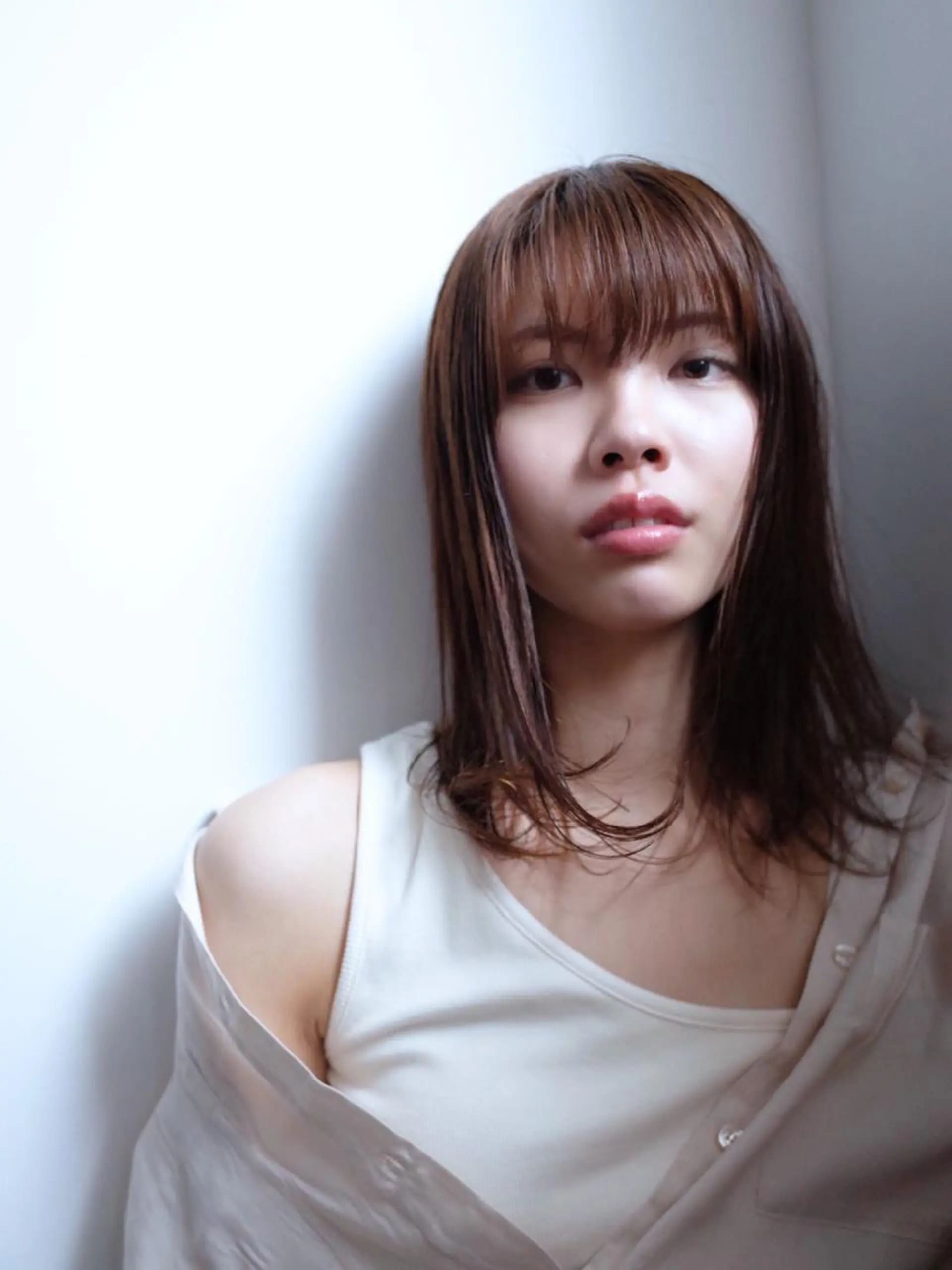 ミディアム ヘアカラー トリートメント ウルフ、ボブ美容師 今井のヘアスタイル