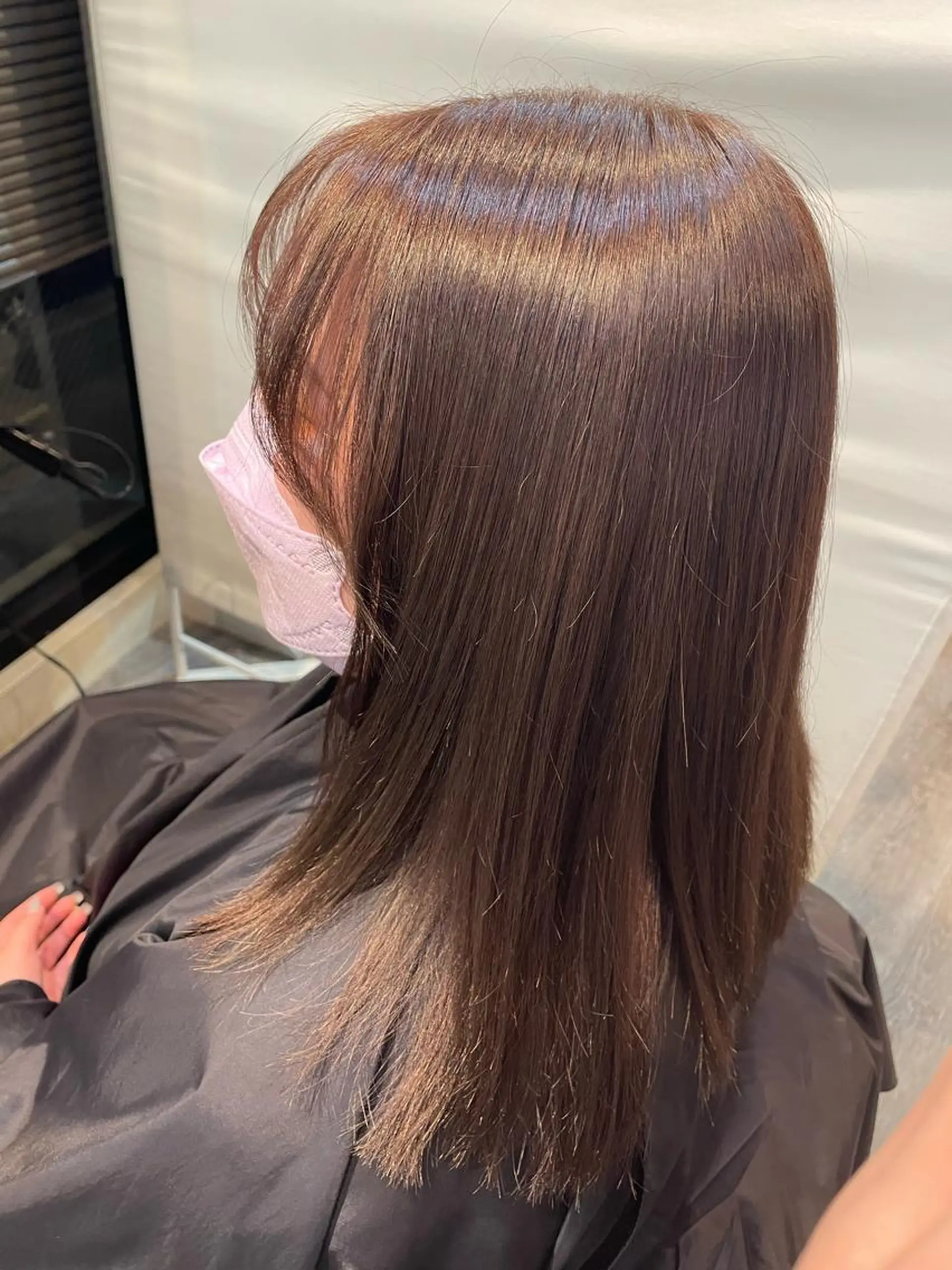 カラー ブラウンカラー ラベンダーカラー 渡邉 瑠奈のヘアスタイル