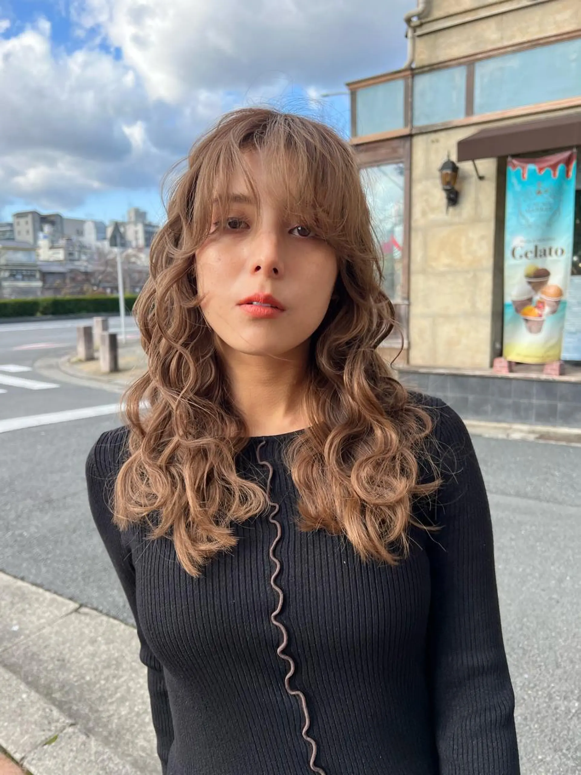 ロング カラー salowin所属・吉ヶ別符 亮祐のヘアスタイル