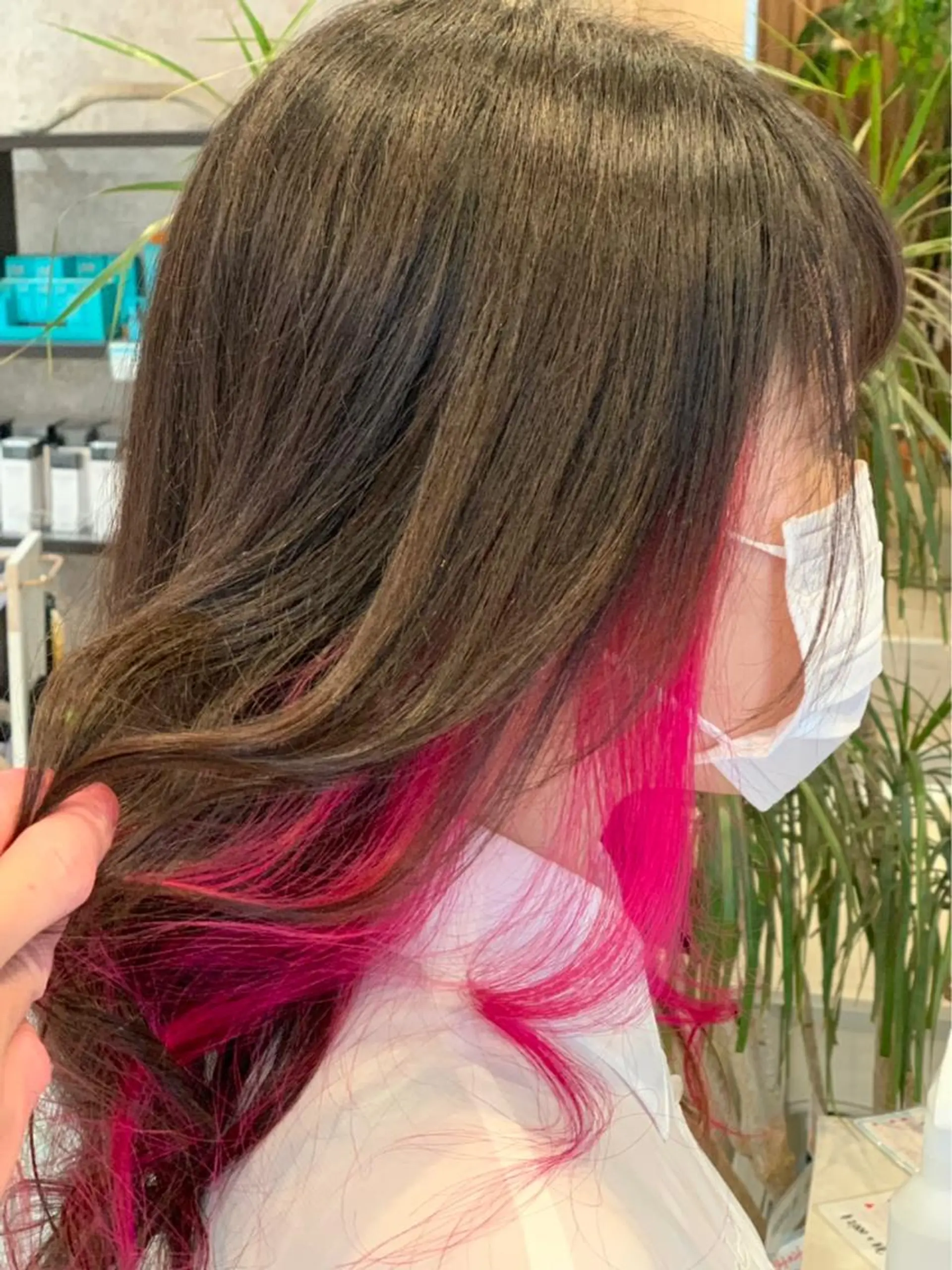 セミロング カラー ピンクカラー 💈Blanco💈 カラー&ケア🌈のヘアスタイル