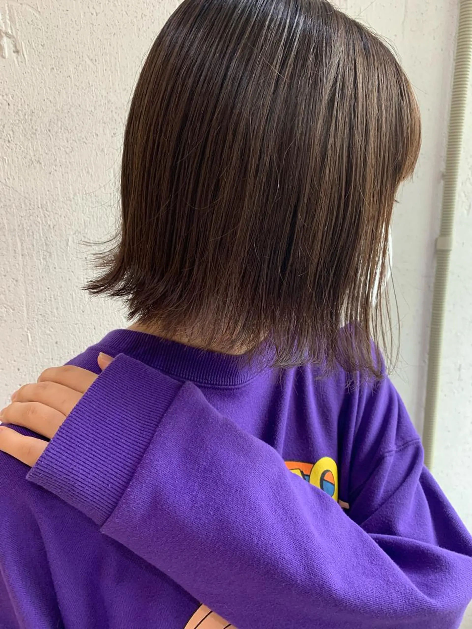 ショート カラー グレージュ ラベンダーカラー ラベンダーグレージュ ラベンダーグレー Fuuu《フゥ》所属・シノザキ シンゴのヘアスタイル