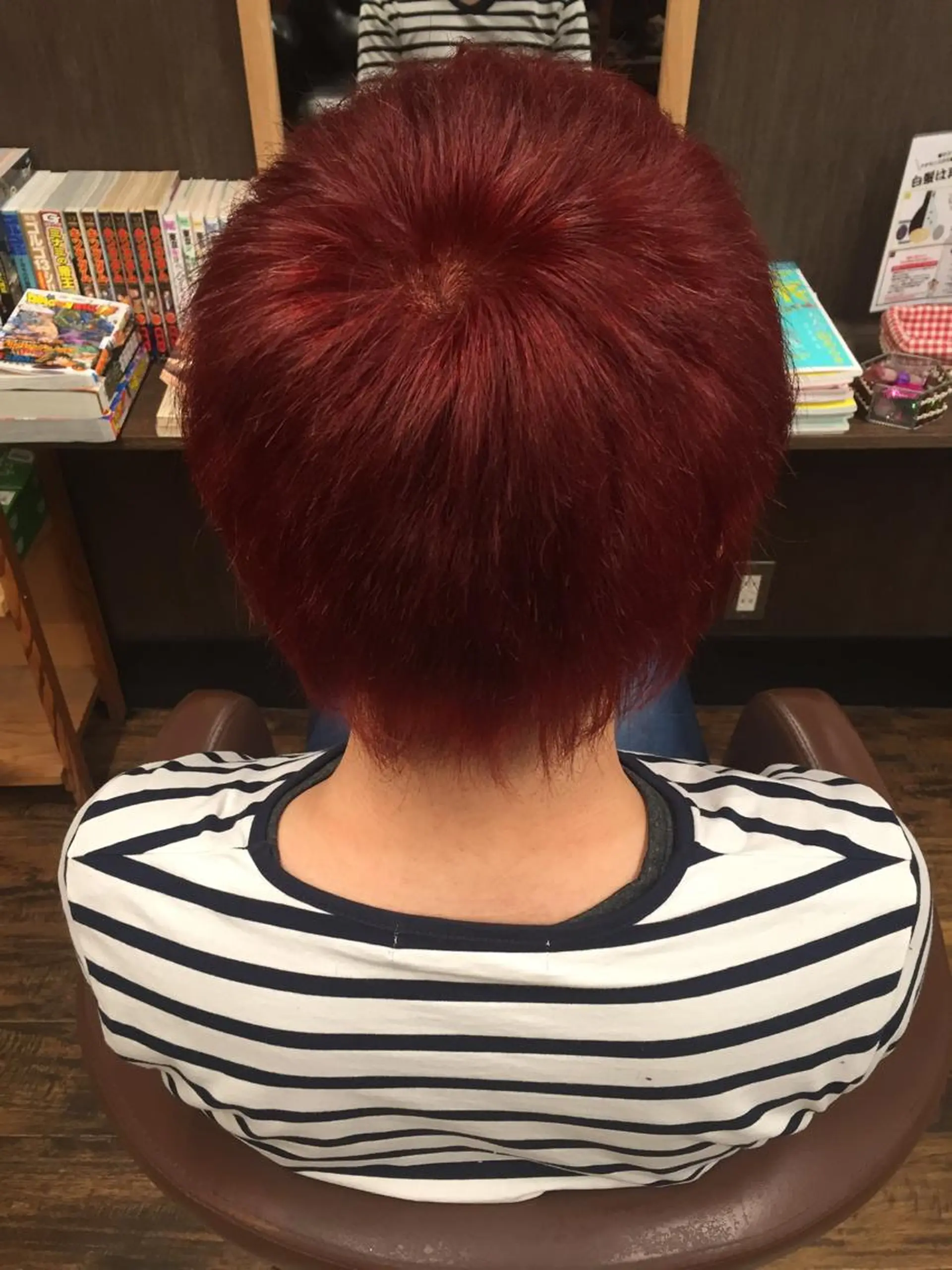 カラー レッドカラー カット ヘアカラー 香川 裕基のヘアスタイル