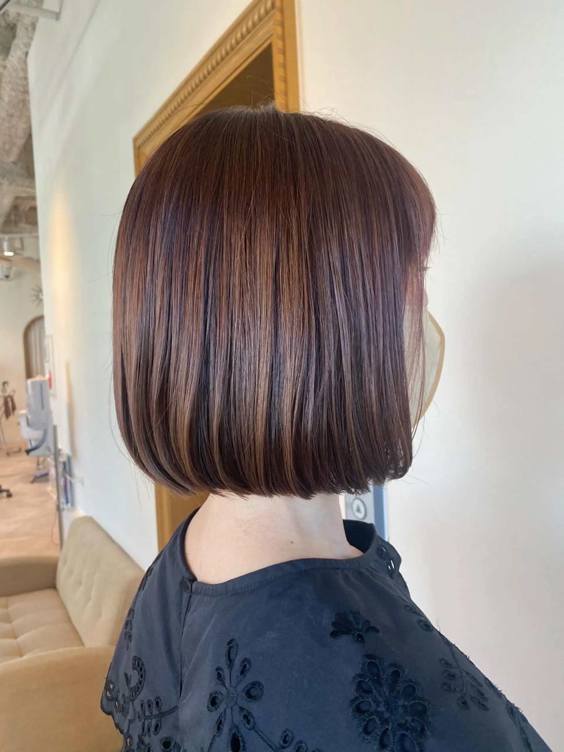 ミディアム ヘアカラー トリートメント 南上 野々佳のヘアスタイル