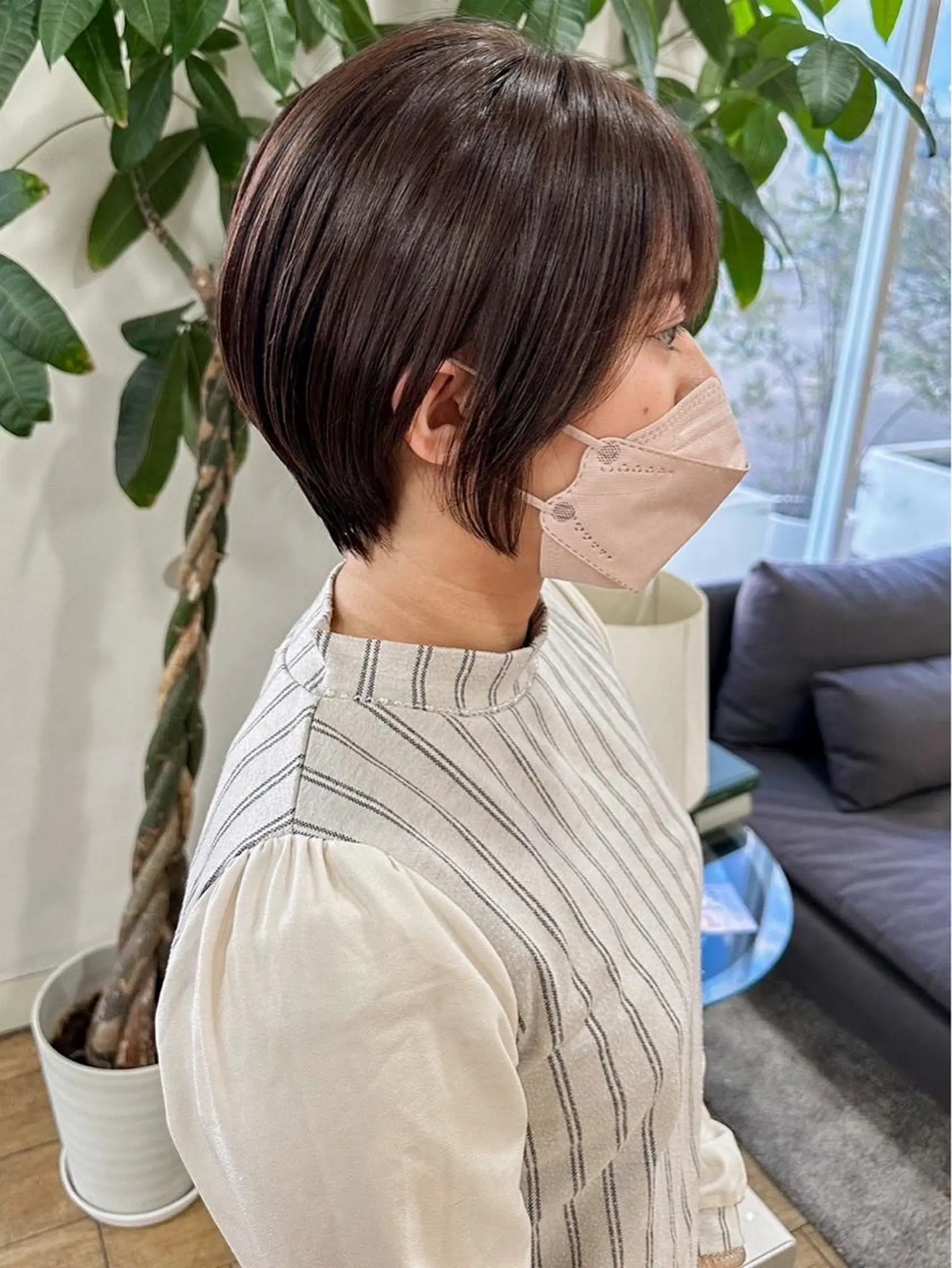 ショート ショートヘア カット ヘアカラー トリートメント 間水 和樹のヘアスタイル