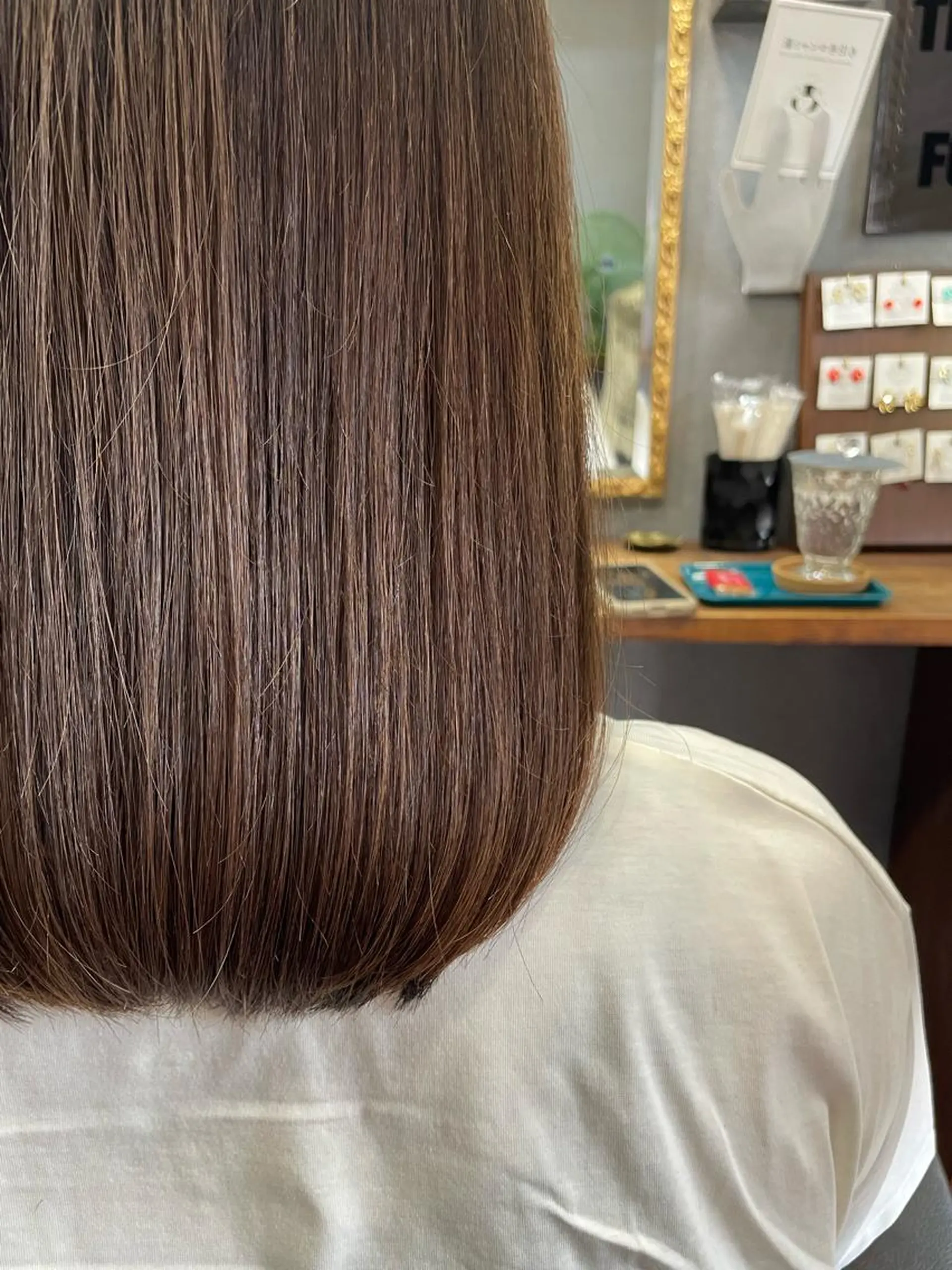 ミディアム カラー アクアカラー 髪質改善 トリートメント カット ヘアカラー トリートメント サダハルカ ｜chouetteのヘアスタイル