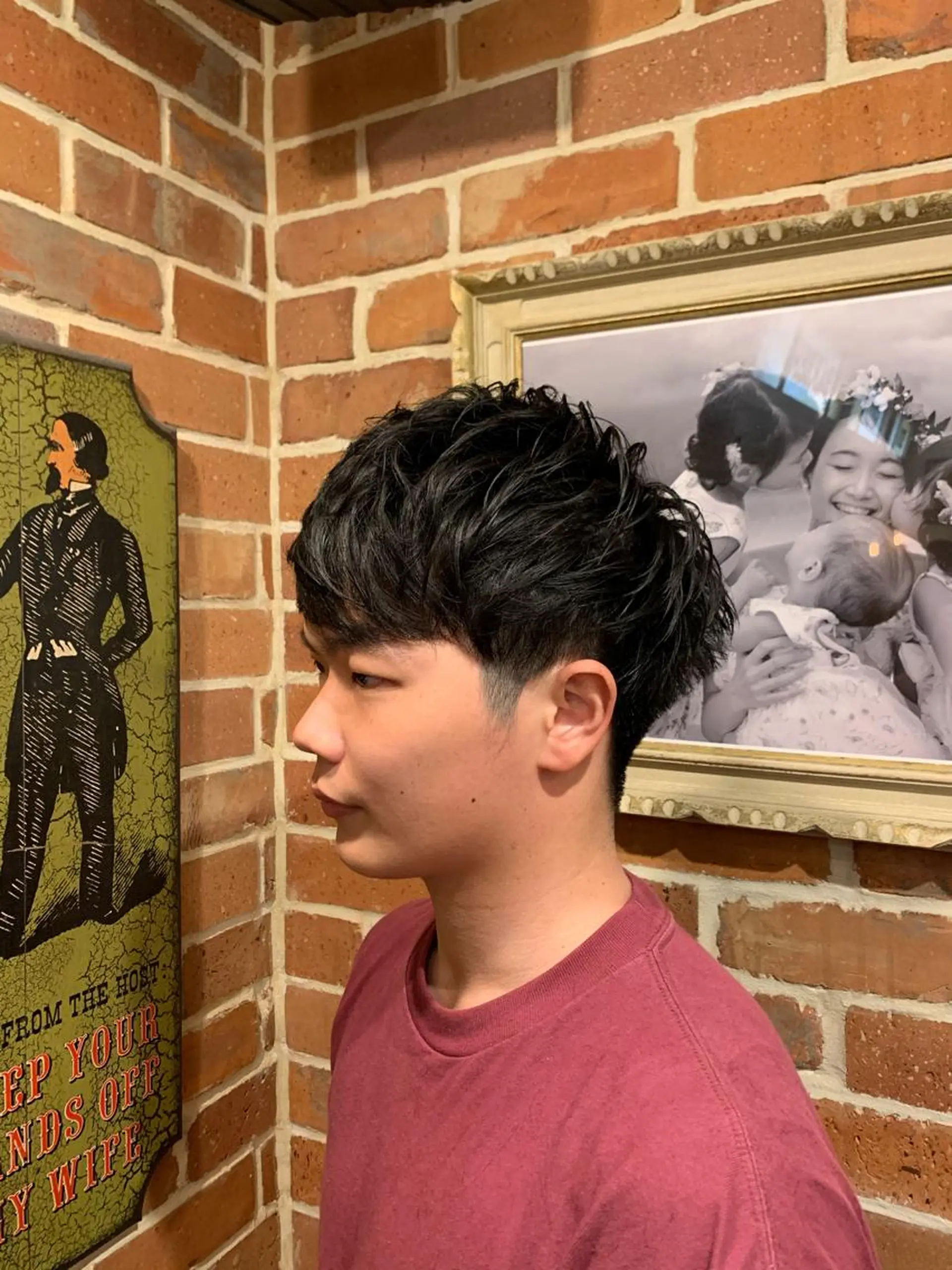 ショート パーマ メンズ カット無料 今野卓杜のヘアスタイル