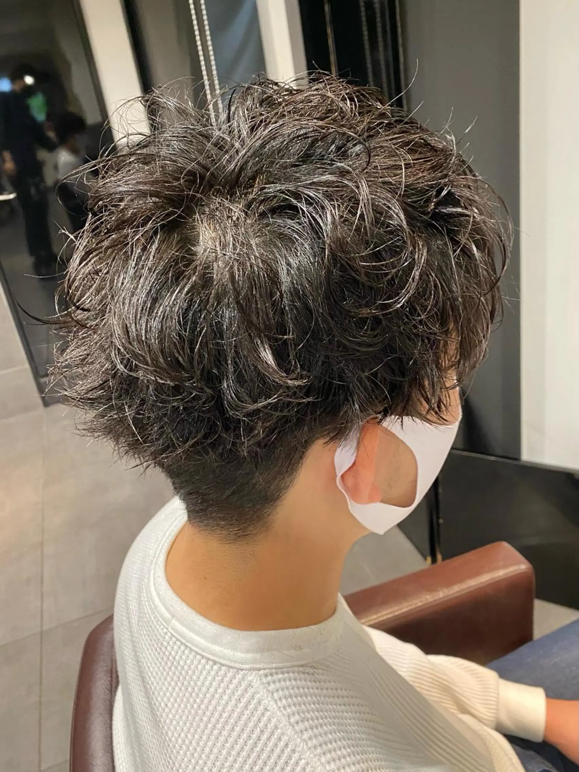 パーマ メンズ カット パーマ ⭕️メンズパーマ⭕️ 山口　裕太郎のヘアスタイル