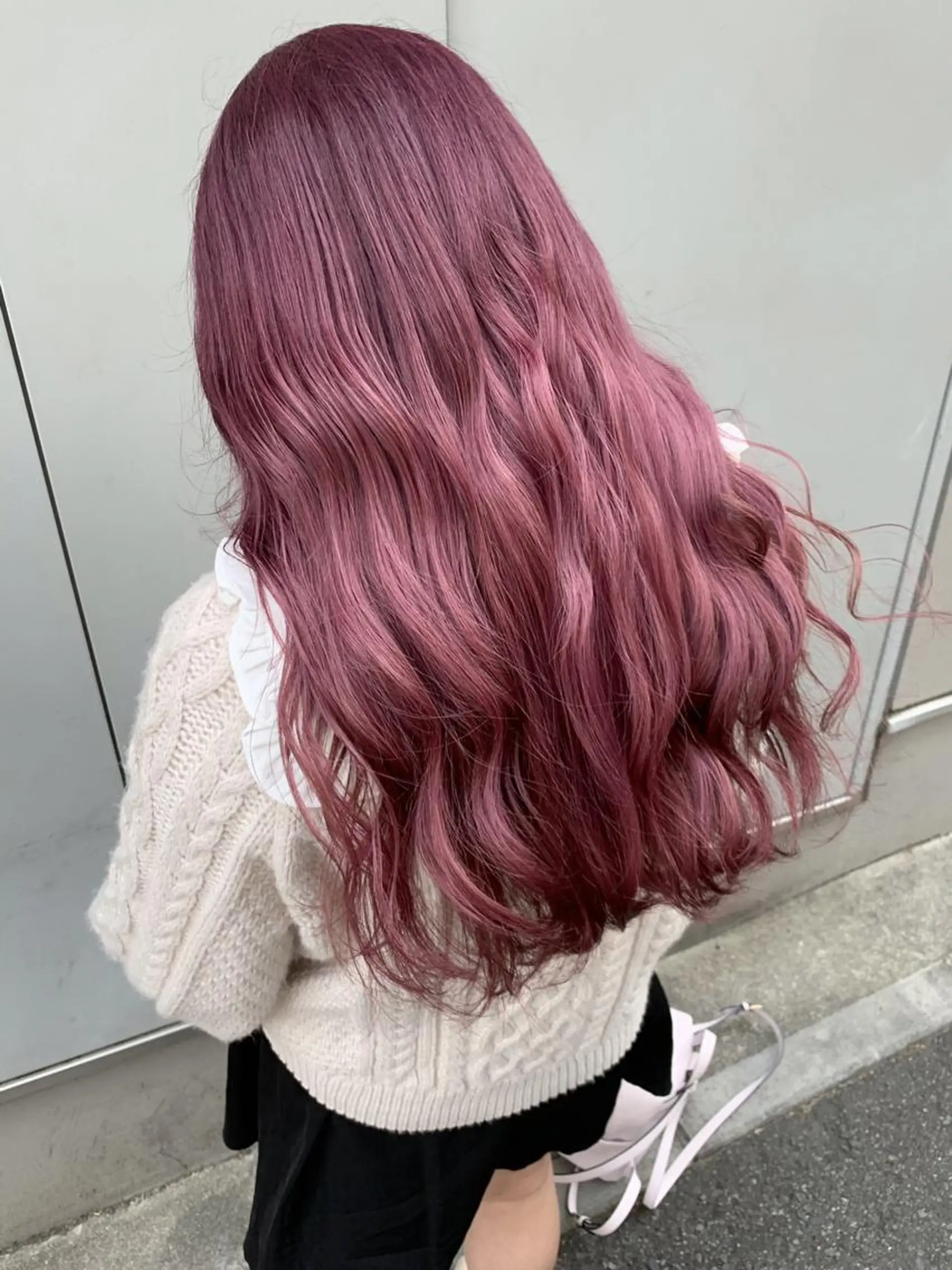 カラー セミロング 🍒透明感カラー🌨 🥕ハイトーンカラーのヘアスタイル