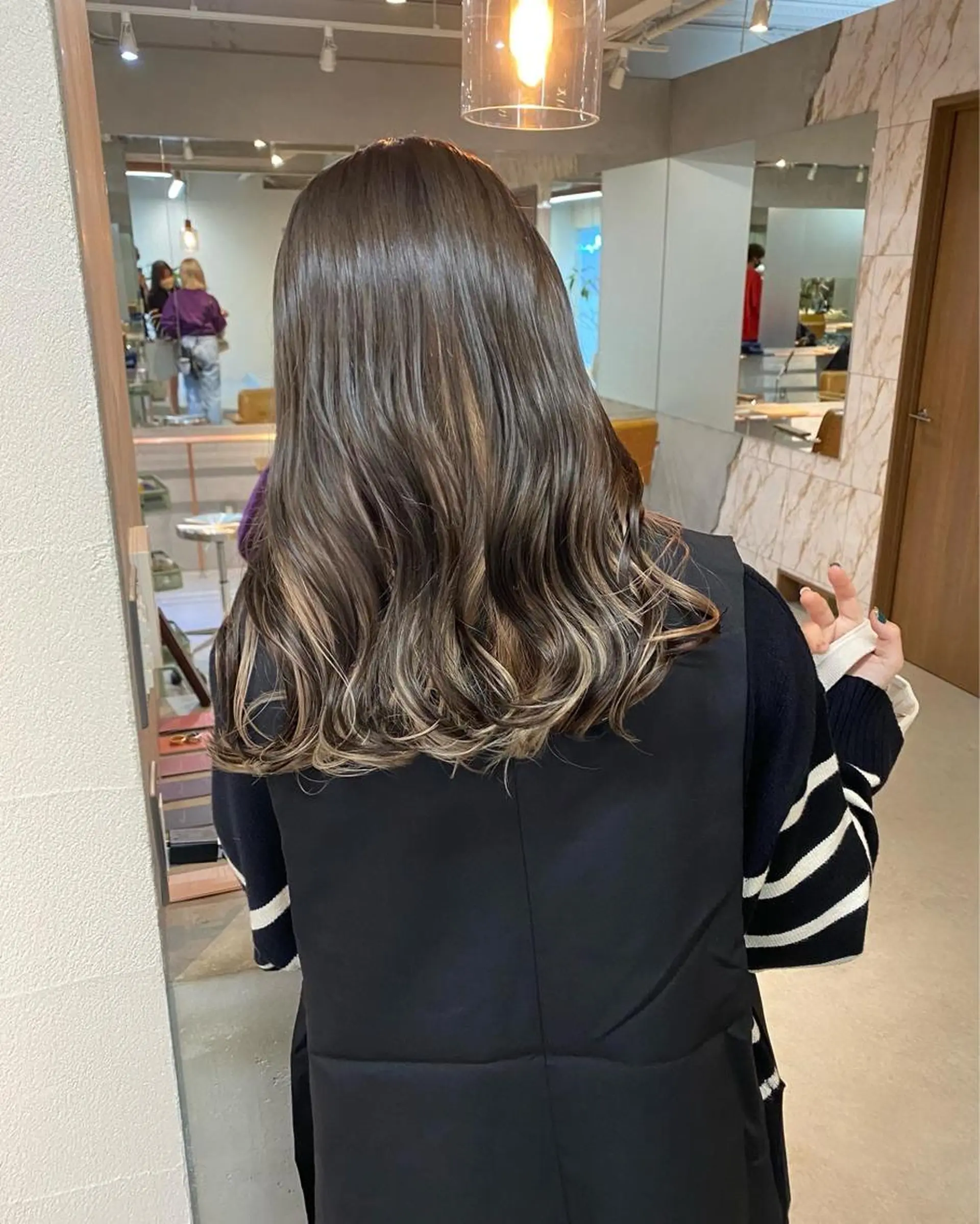 ミディアム カラー カット ヘアカラー トリートメント Masena所属・Director 🌈中川慎之介のヘアスタイル