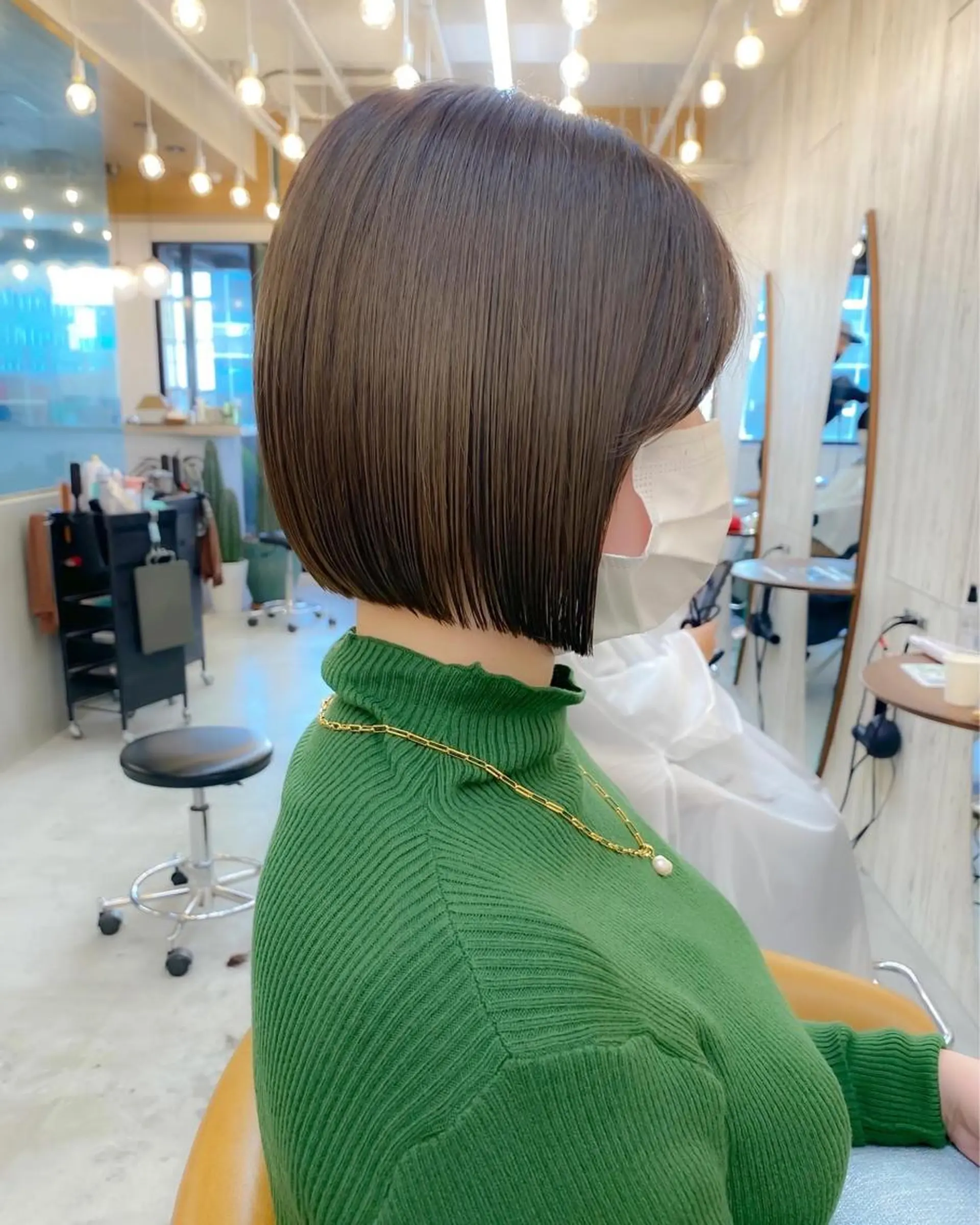 ミディアム カラー ボブ ♥️ボブ韓国風ヘア ♥️久保田夢美のヘアスタイル