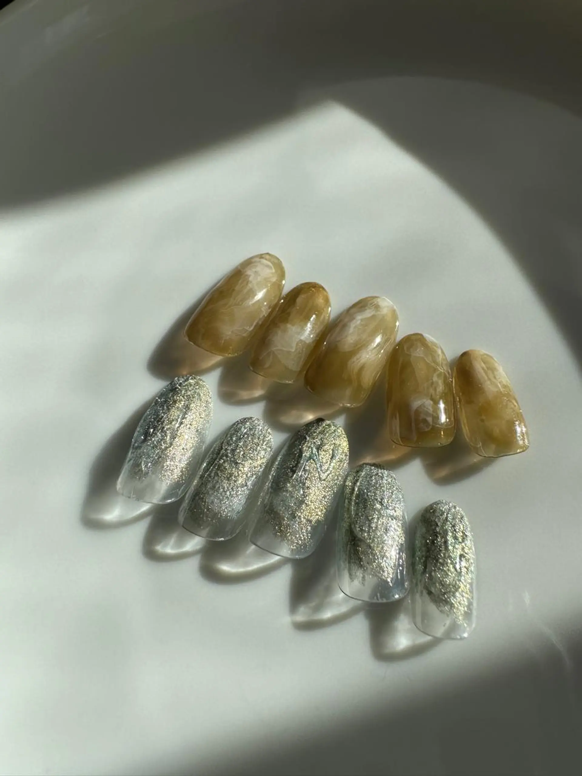 ネイル アートネイル オーロラネイル ジェルネイル キラキラネイル 韓国ネイル 小河 仁美のネイルデザイン