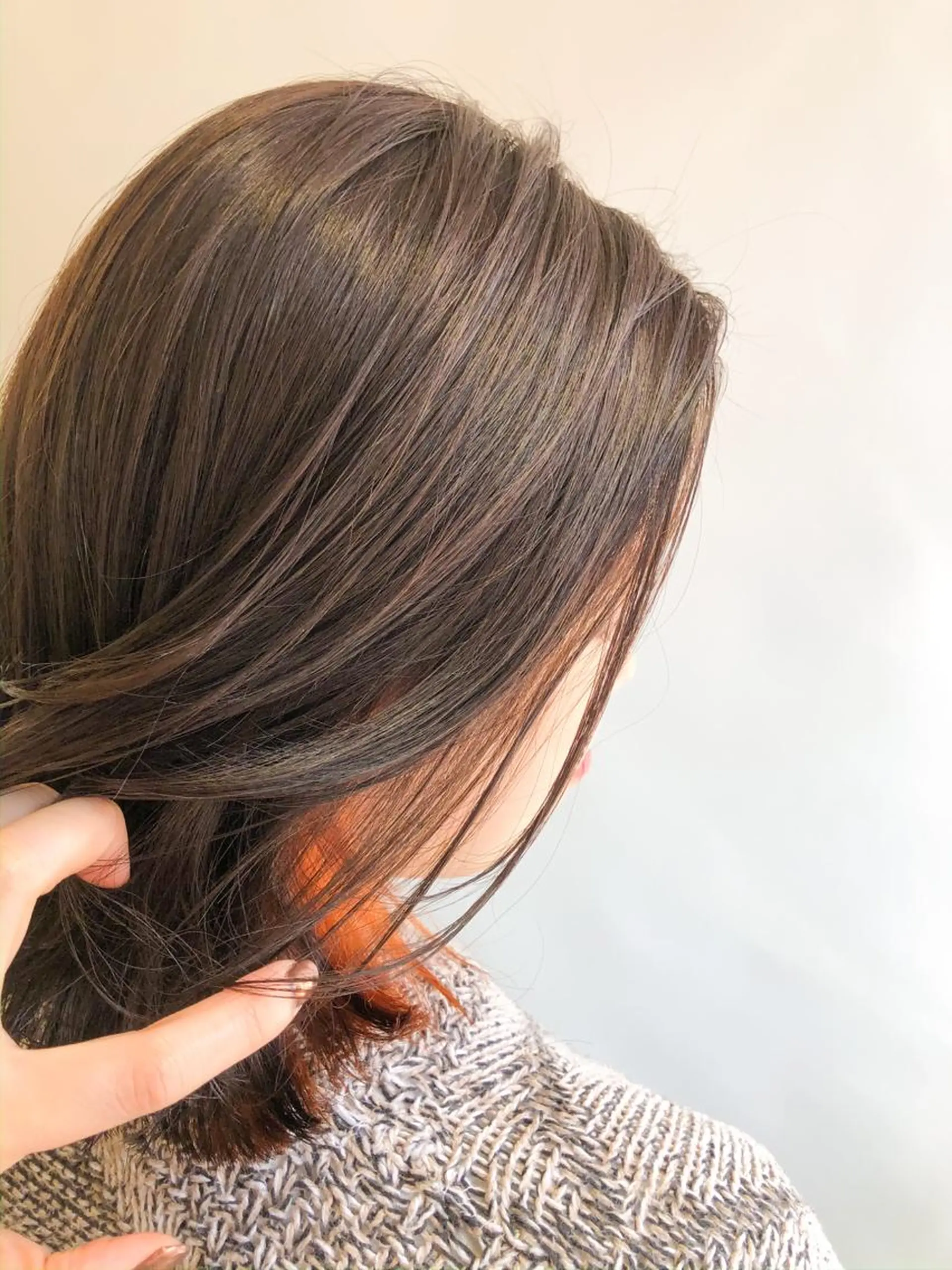 ショート カラー ベージュカラー インナーカラー オレンジ オレンジベージュ ❥【韓国風ヘア】 stylist 林❥のエステ・リラクイメージ