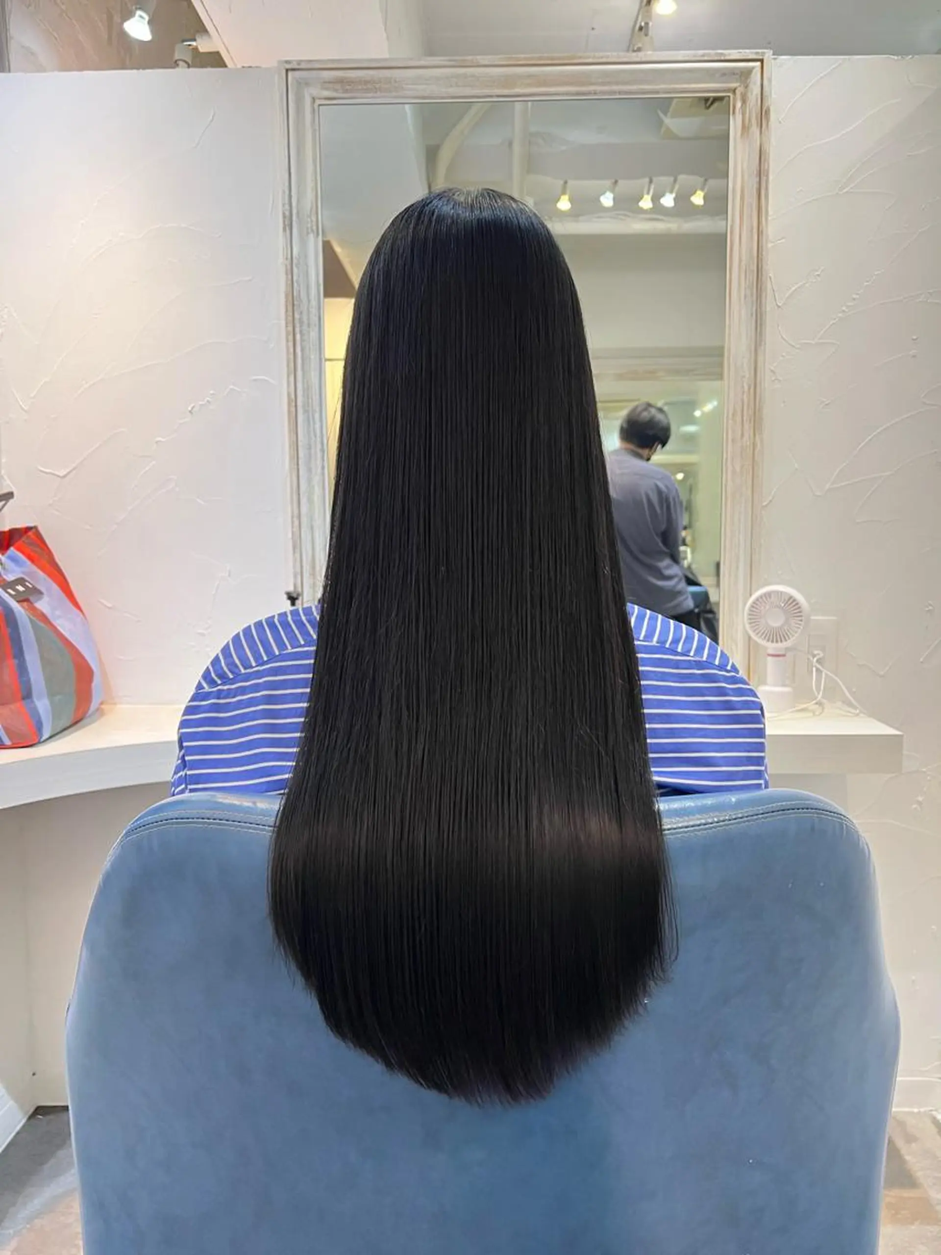 ロング 縮毛矯正 uros.所属・メンズパーマ/ エクステ🌞セナのヘアスタイル