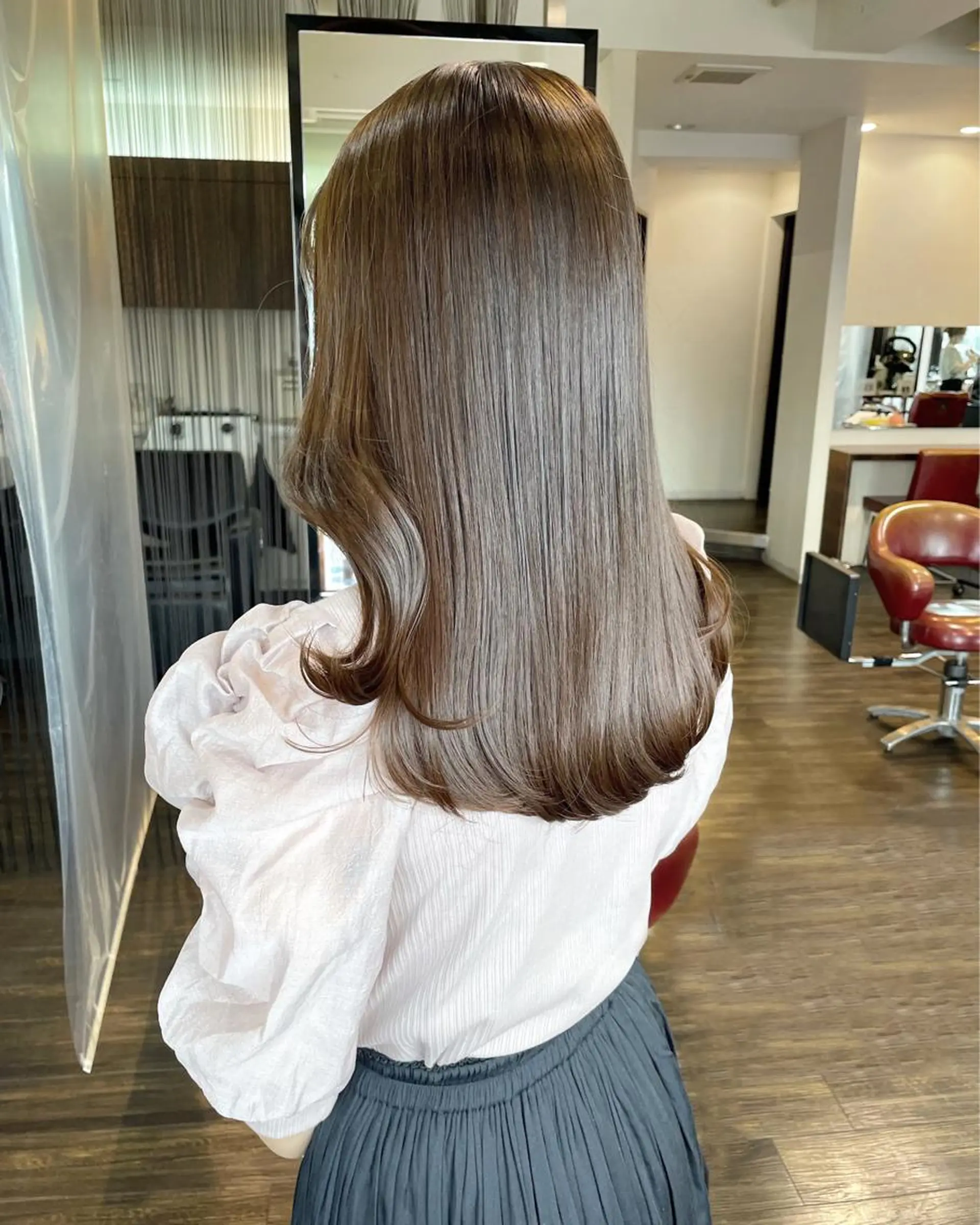 セミロング カラー ヘアアレンジ ヘアカラー 徳永 実沙のヘアスタイル