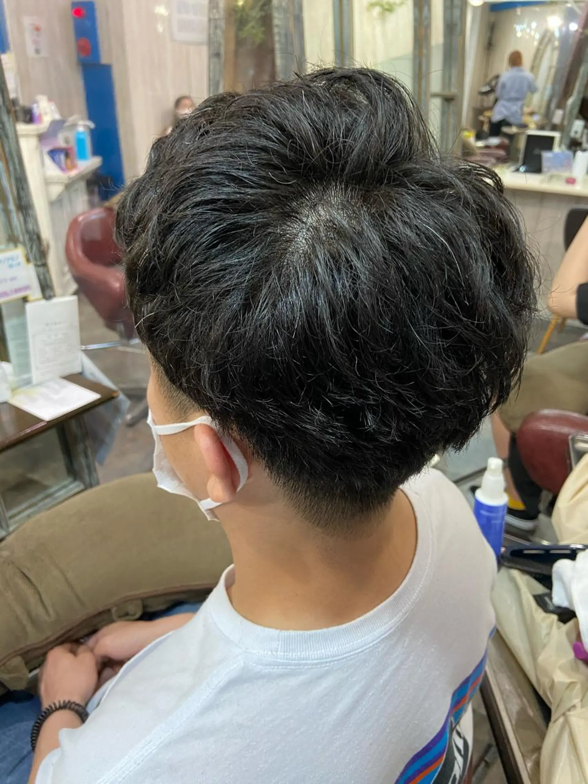 ショート メンズ カットパーマ✂️ 小坂田玲亜のヘアスタイル