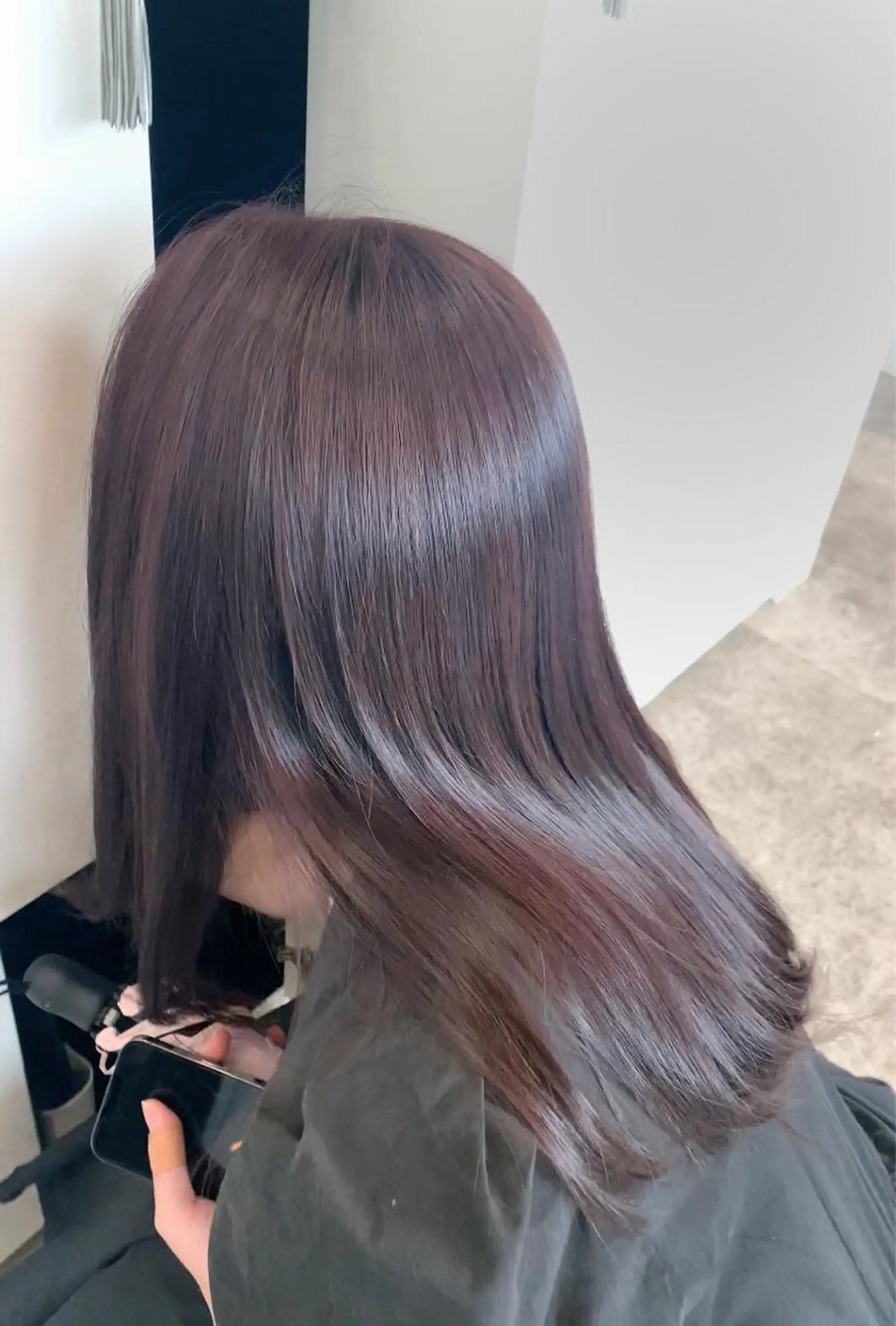 ロング カラー カット ヘアカラー トリートメント 韓国レイヤー✨ yasuko銀座のヘアスタイル
