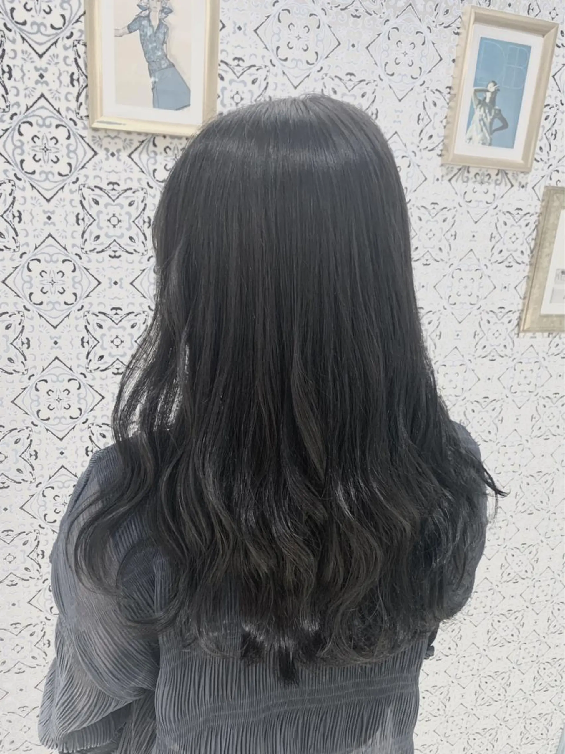 セミロング アッシュ ヘアカラー トリートメント 韓国ヘア特化型美容師 カワノマイ🇰🇷のヘアスタイル