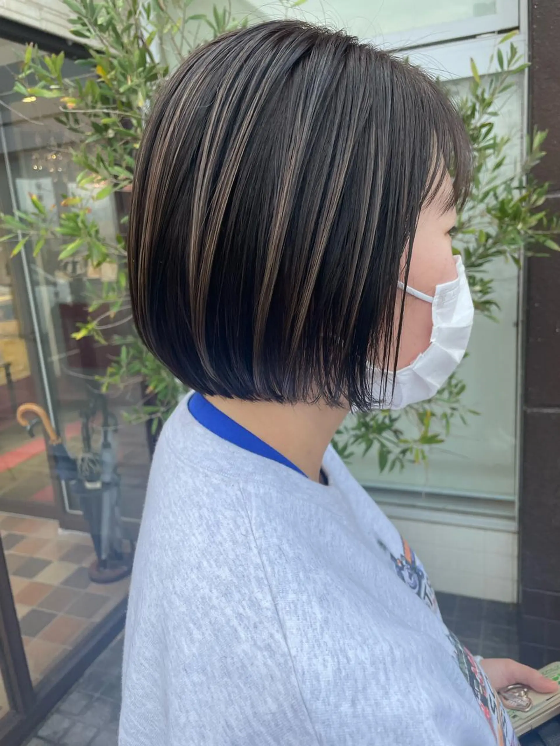 ショート カラー ヘアカラー EARTH長岡店🩵 石原莉穂のヘアスタイル