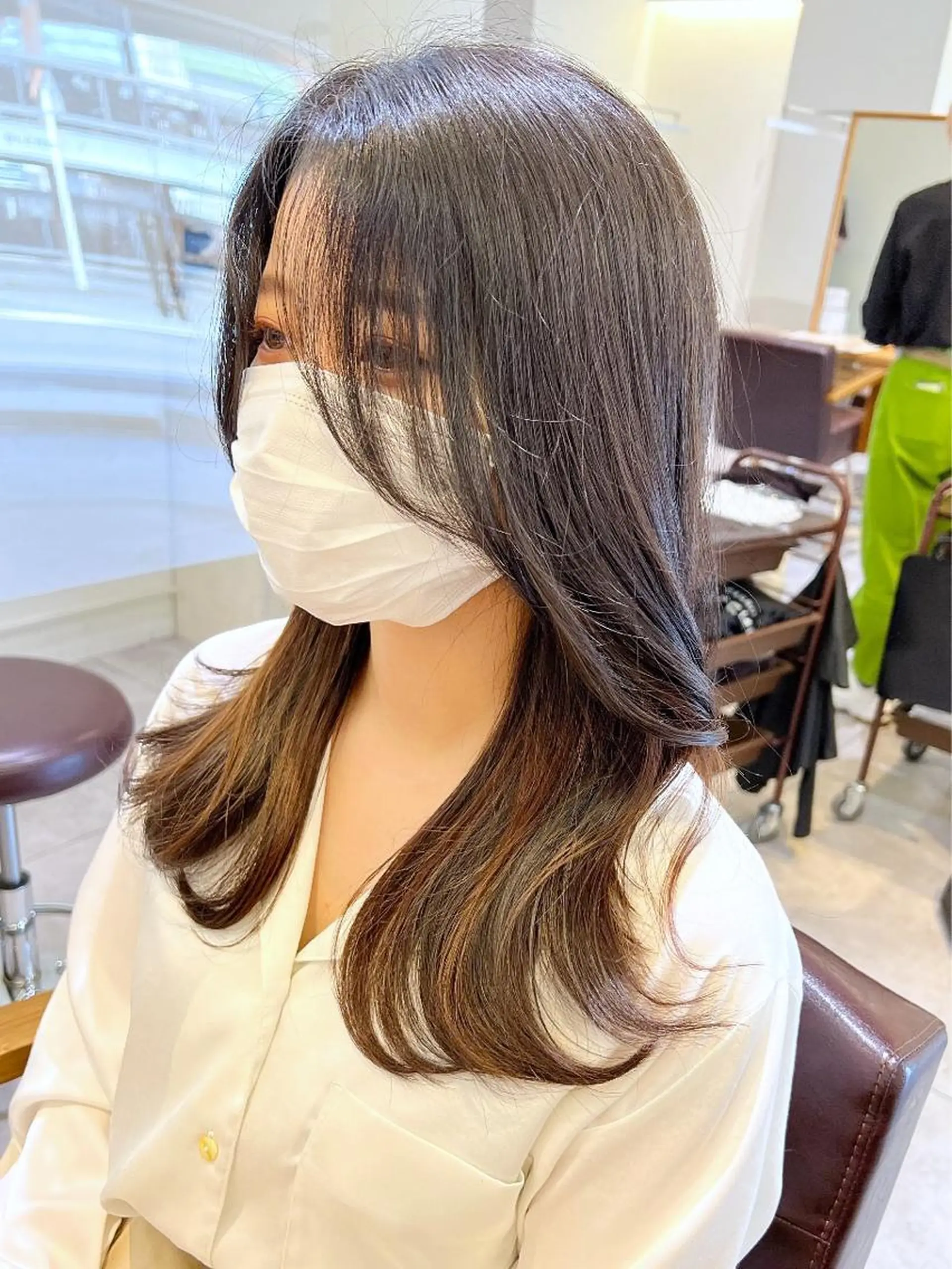 セミロング カラー カット ヘアカラー 韓国ヘア×髪質改善 /yoshikaのヘアスタイル