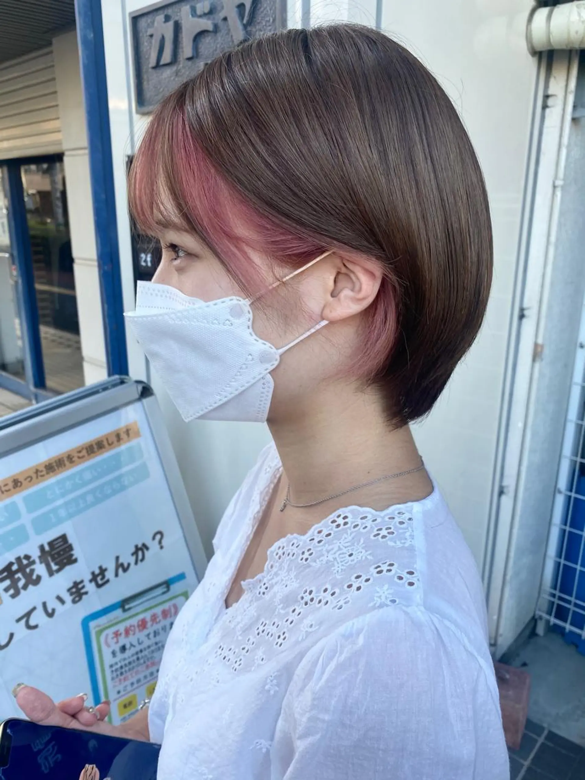 カラー インナーカラー ピンクカラー ヘアカラー KANA🎀韓国 🇰🇷ハイライトのヘアスタイル