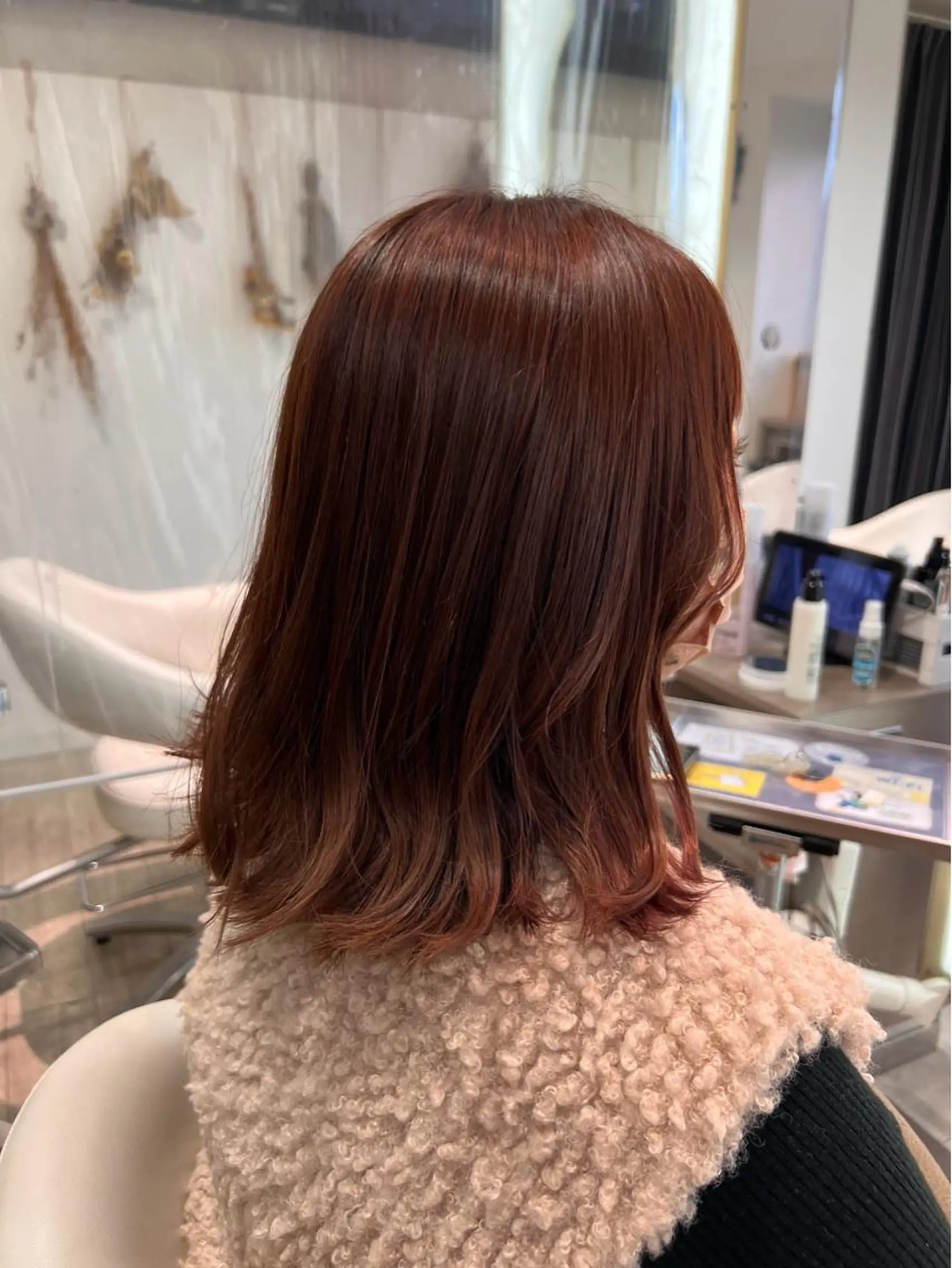 ミディアム カラー イルミナカラー 柳澤 和也のヘアスタイル