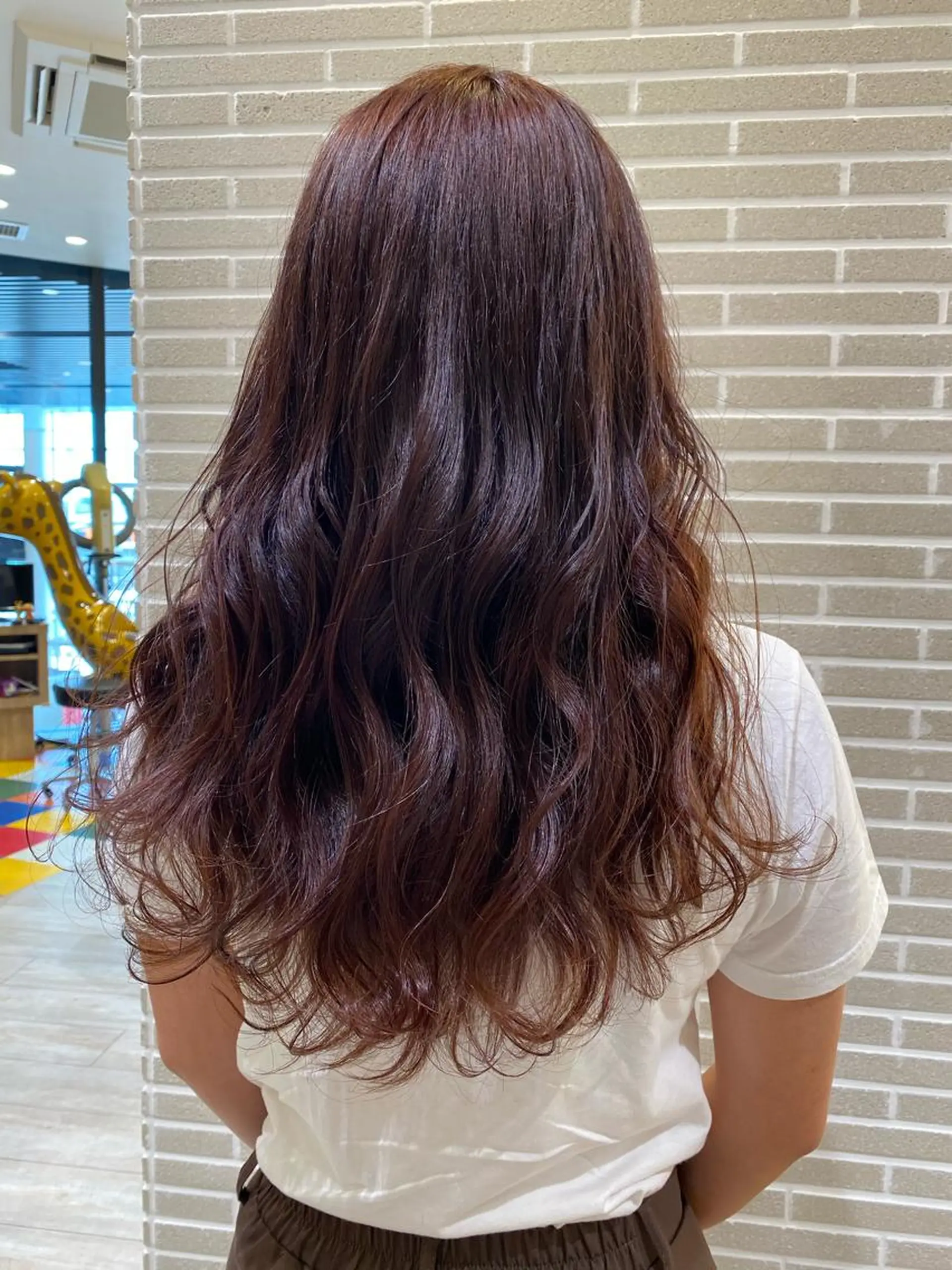 ロング カット ヘアカラー トリートメント 植田 菜月のヘアスタイル