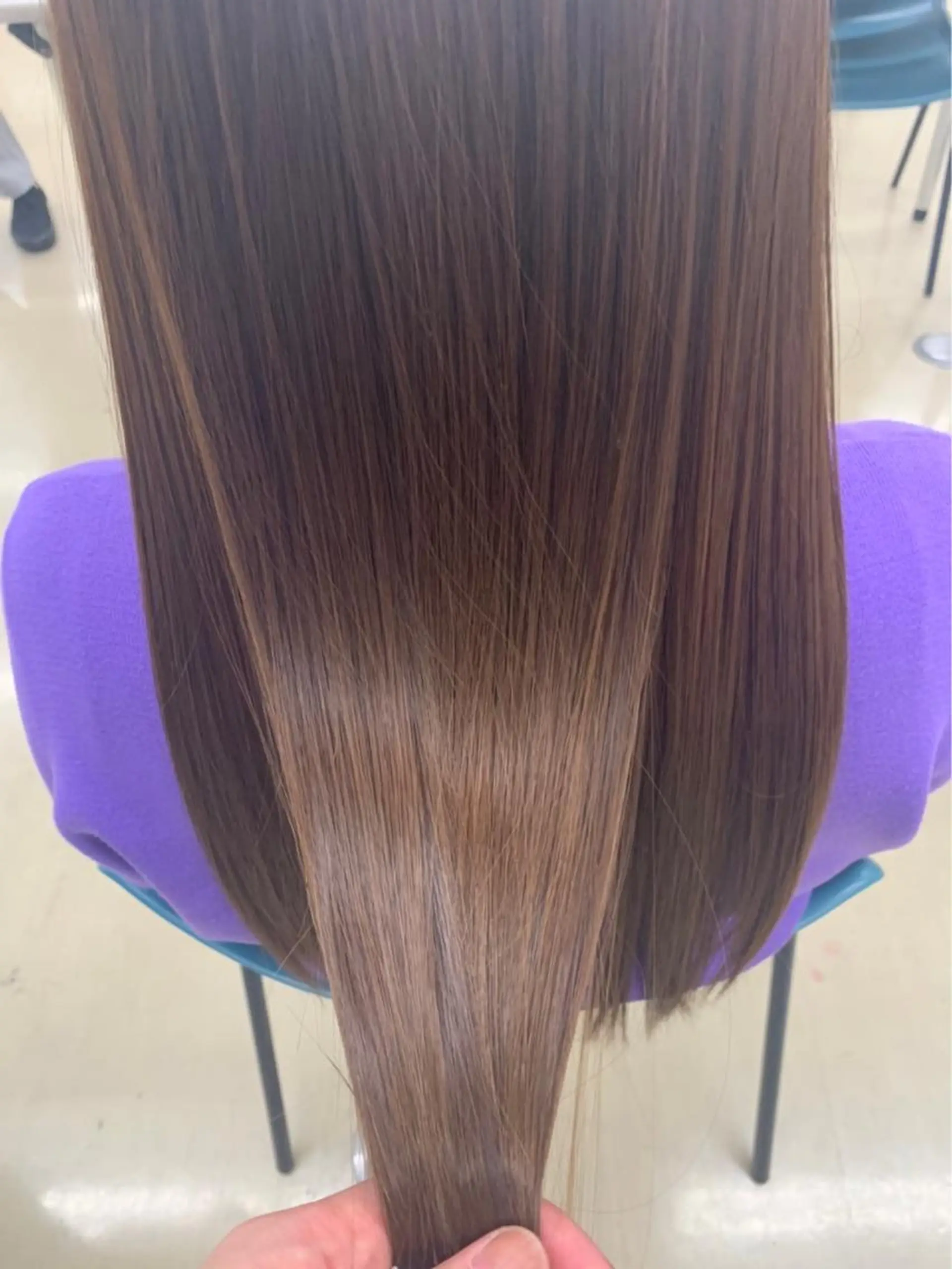 ロング 縮毛矯正 甲斐 司のヘアスタイル