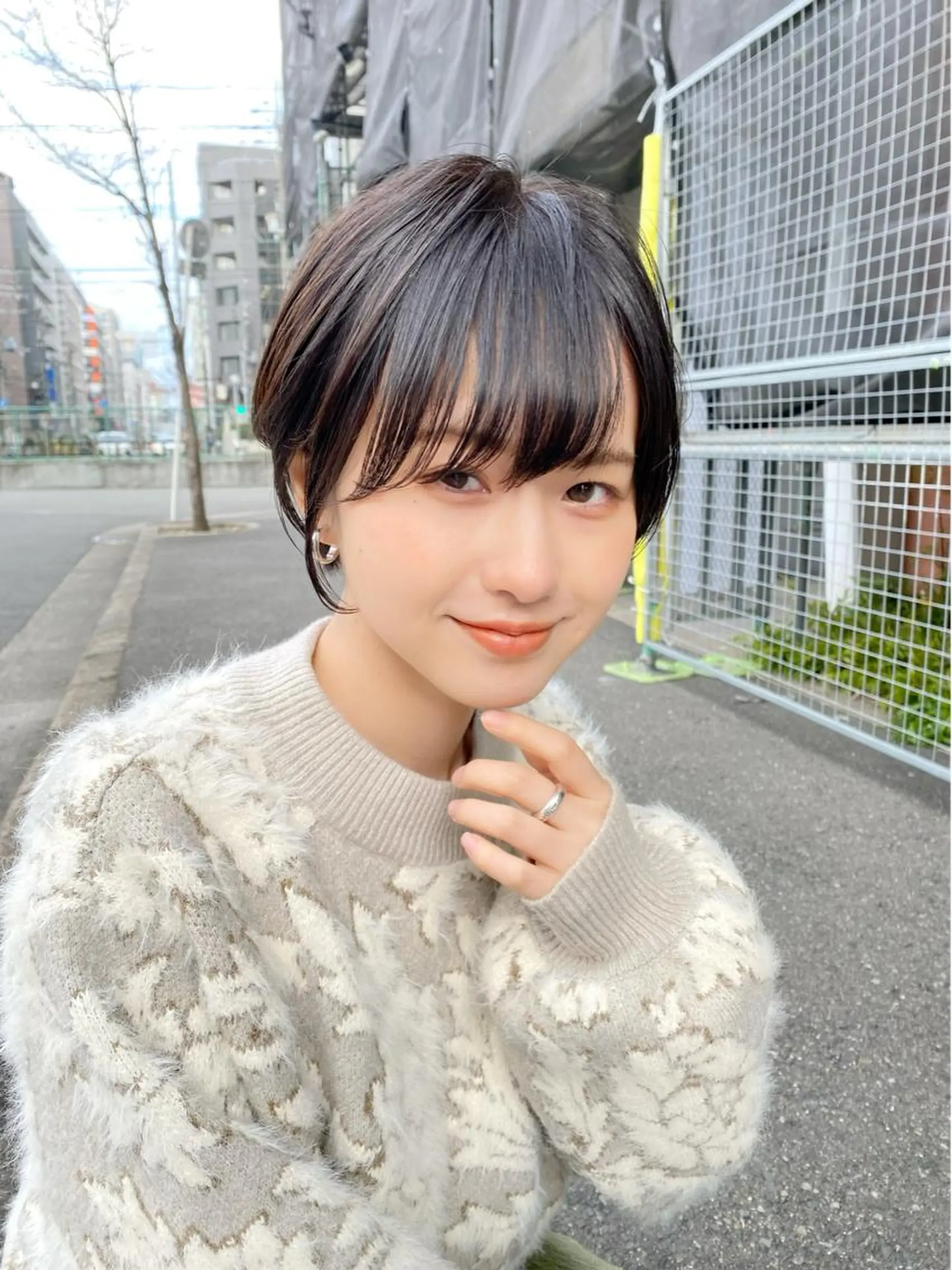 ショート カラー ブリーチ ケアブリーチ ダブルカラー ハイライトカラー イルミナカラー lab.by ioe中崎店所属・中北篤志 ショートボブのヘアスタイル