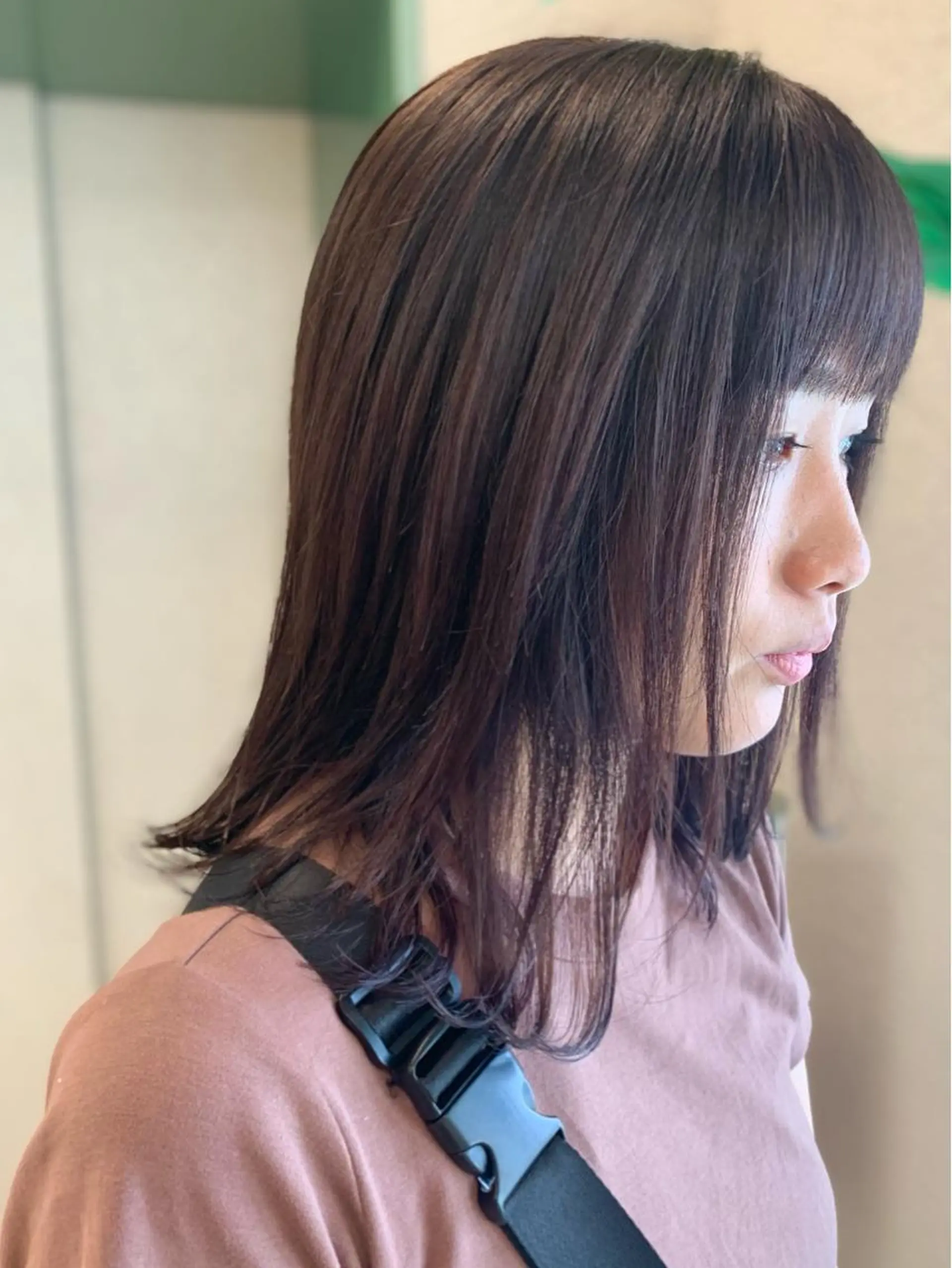 セミロング カット ヘアカラー トリートメント デザインカラー🕊 石井萌のヘアスタイル