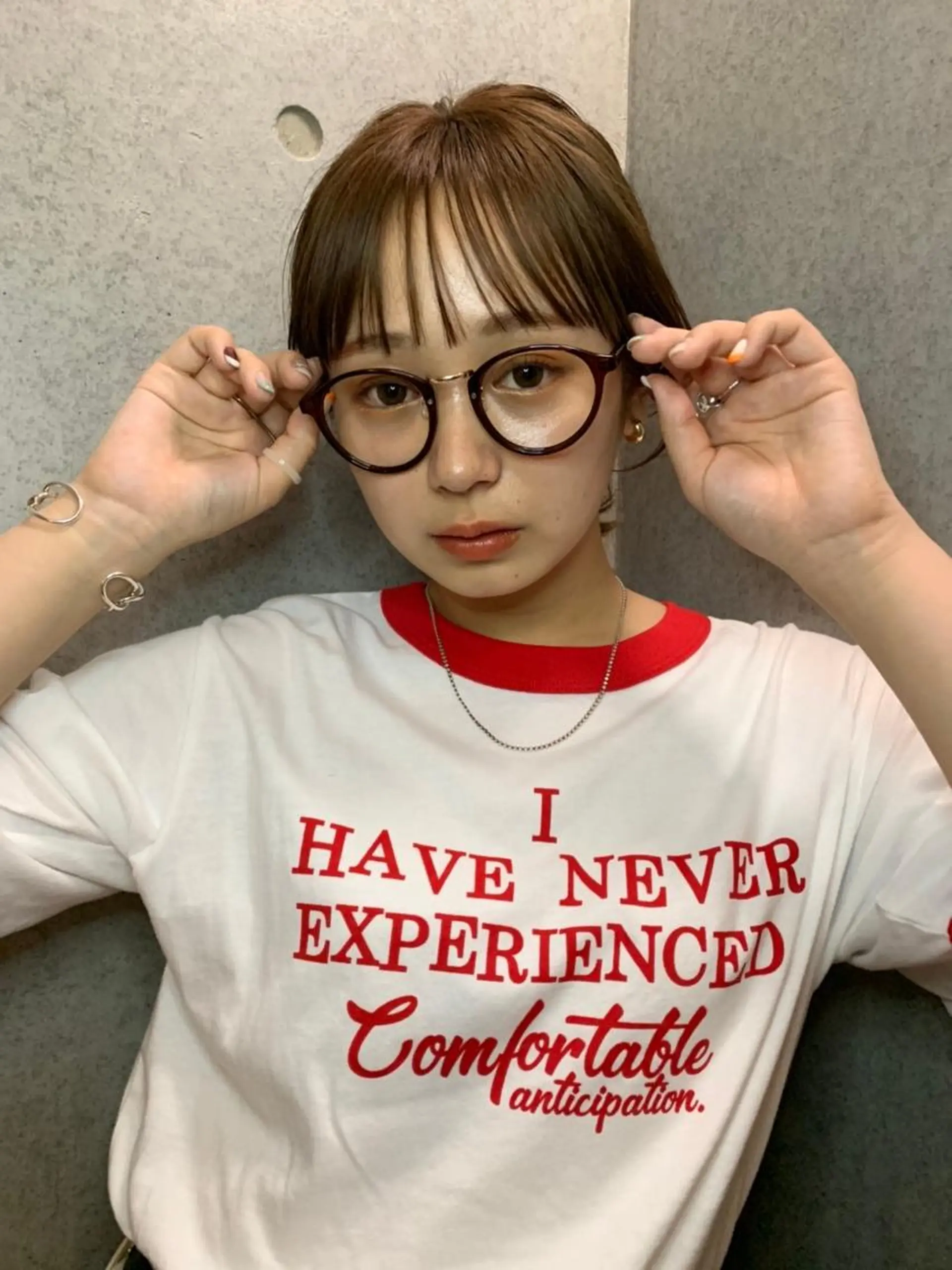 カラー ミディアム パーマ ヘアアレンジ ミディアムパーマ ダブルカラー グラデーションカラー ハイライトカラー イルミナカラー CEINE+ officialのヘアスタイル