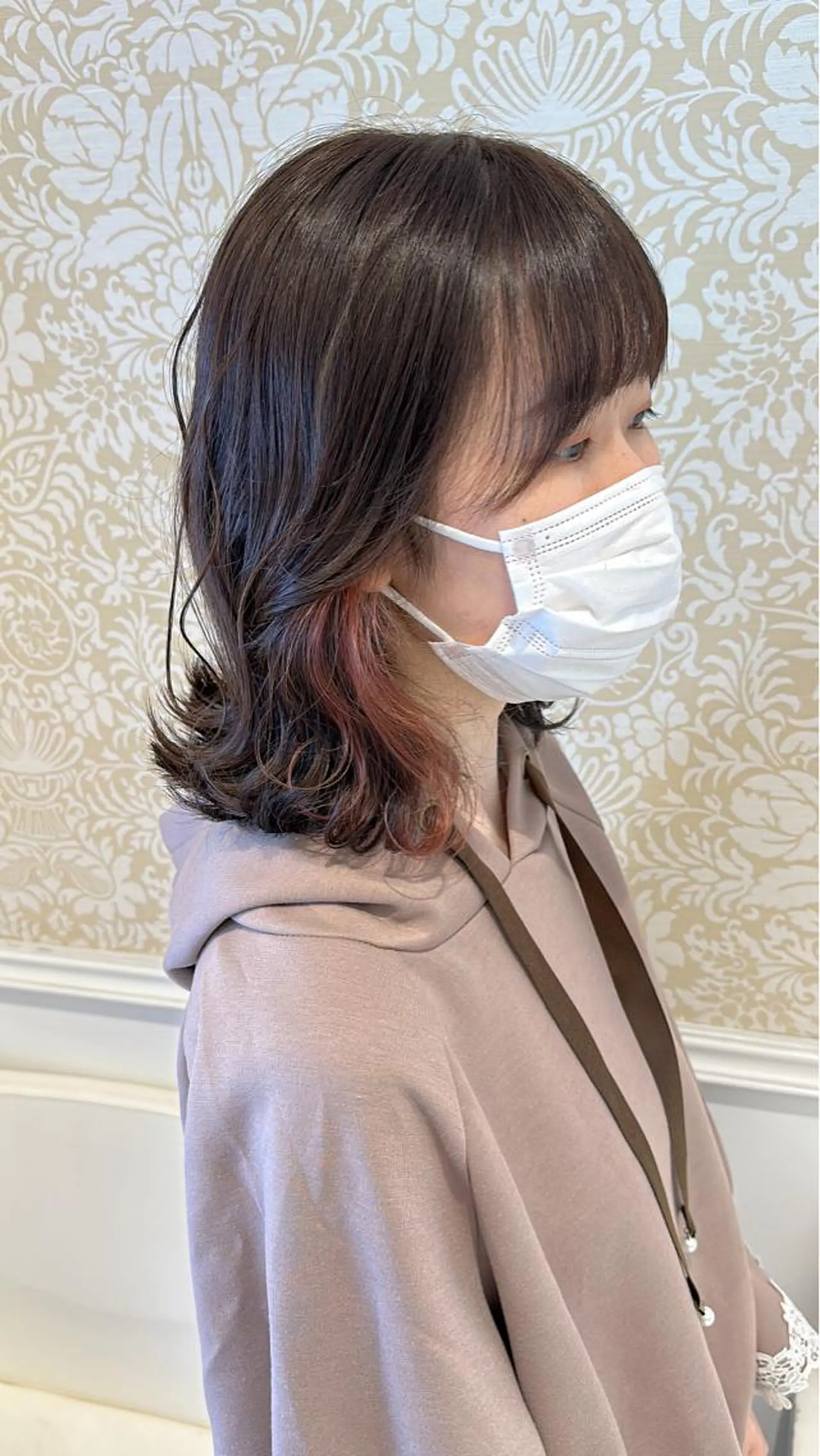 ミディアム カラー 暖色系カラー🍊 オオネヨシナリのヘアスタイル