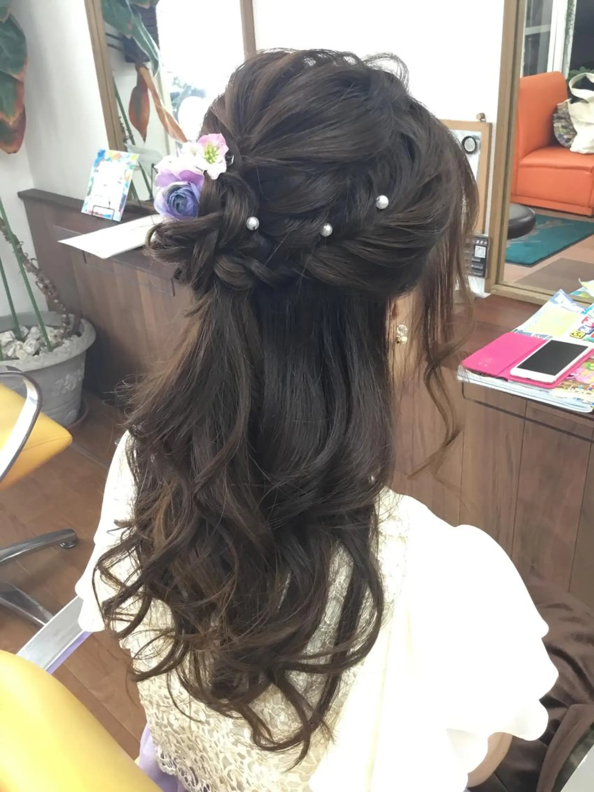 ヘアアレンジ ハーフアップ 美容室 salon de craft所属・澤田 拓己のヘアスタイル