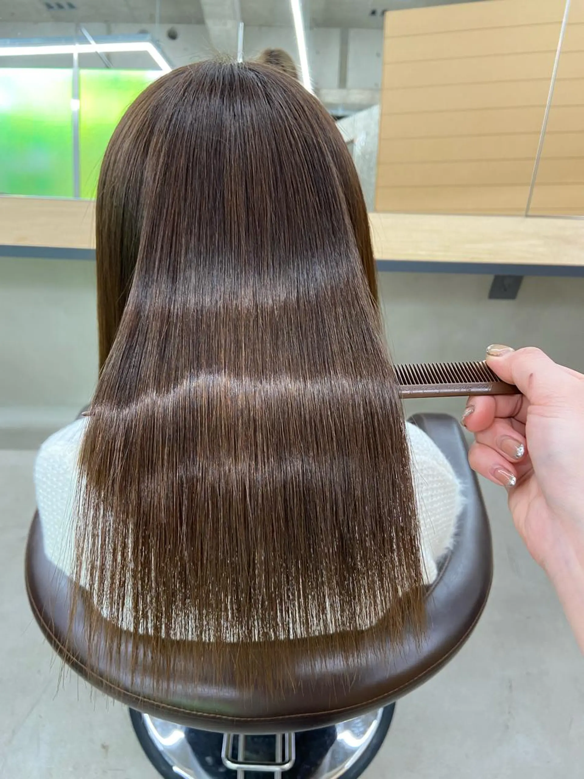 ミディアム 髪質改善 トリートメント ヘアカラー トリートメント 髪質改善特化newi ‎🤍amaneのヘアスタイル