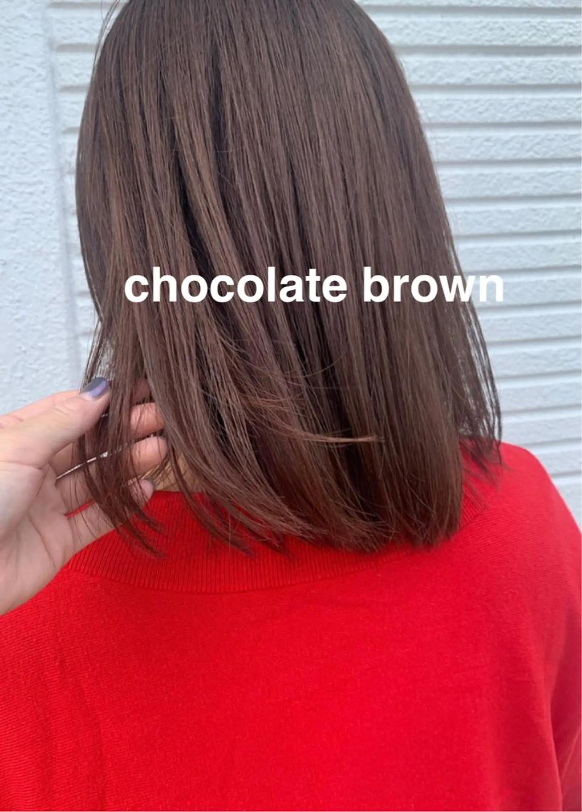 ミディアム カラー ブリーチ ブラウンカラー チョコレートブラウン 縮毛矯正 トリートメント kitagawa mayuのヘアスタイル