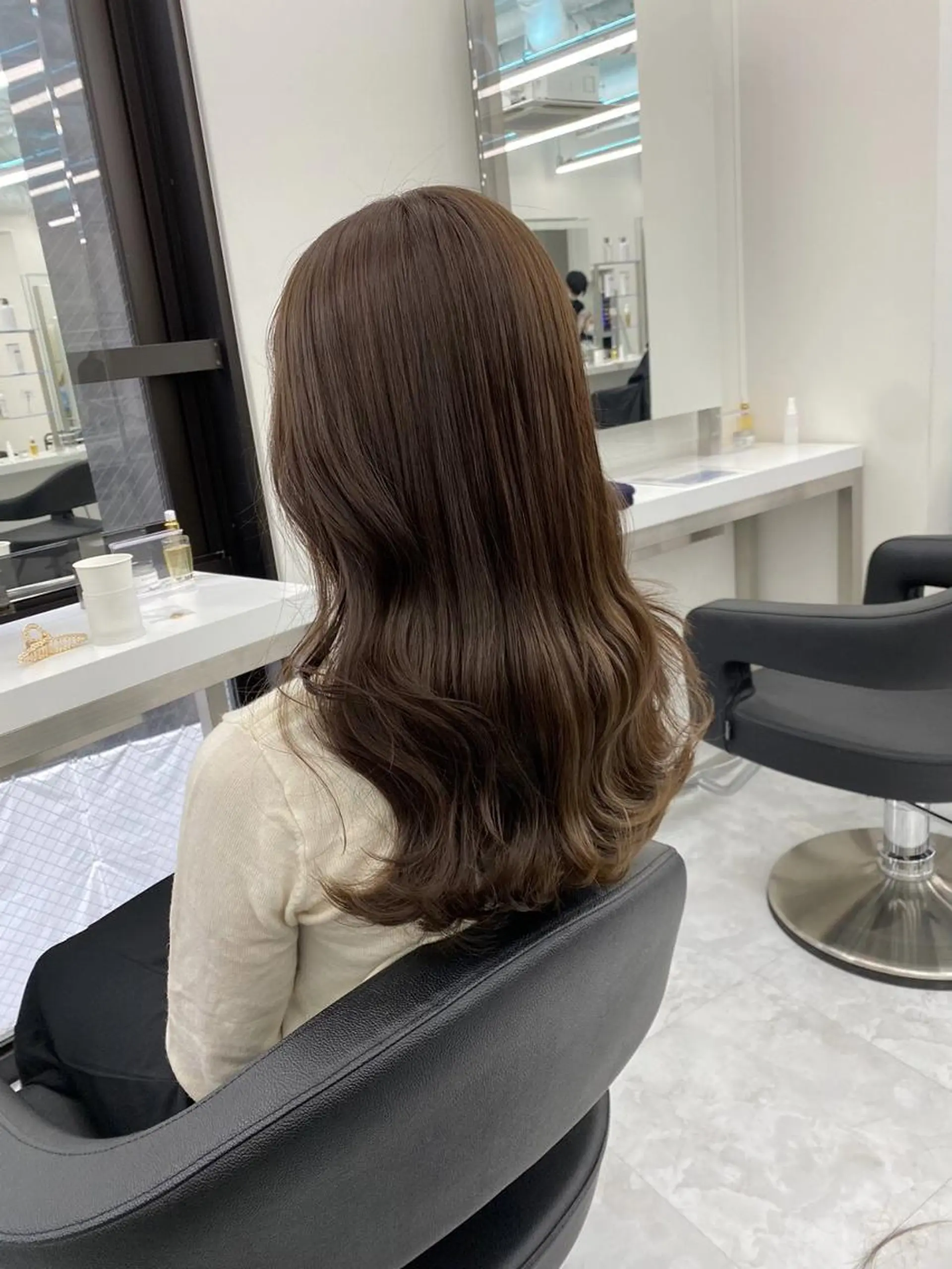 カラー ♡透明感ブラウン♡ sayaka🧸のヘアスタイル